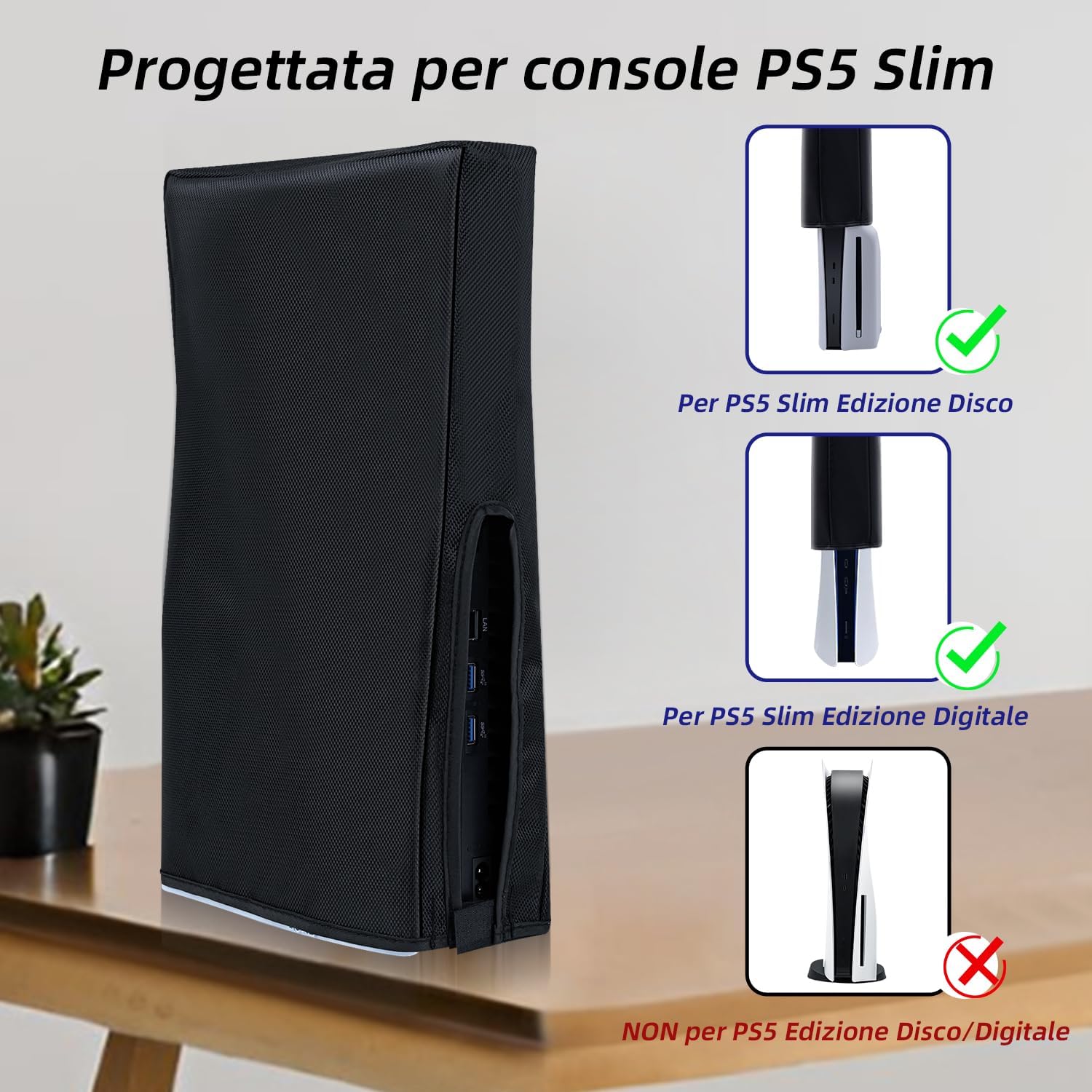 Detalle de Wigearss Copertura Antipolvere per PS5 Slim