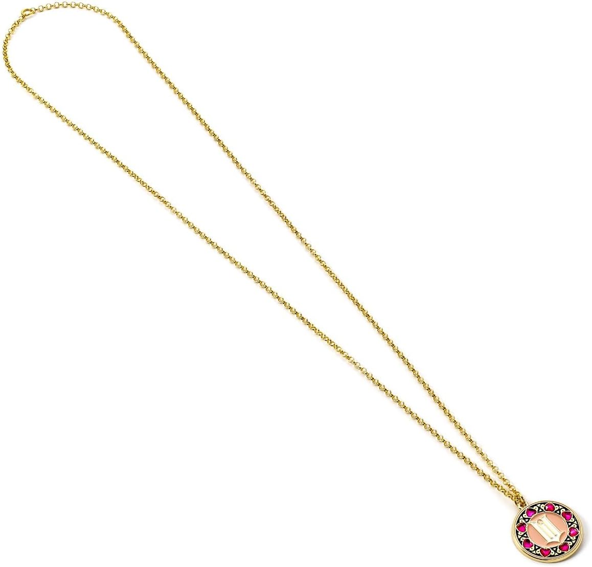 Detalle 1 de WICKED Collana Logo 'W' con dettagli in cristallo – 60 cm, placcata oro, lega di zinco
