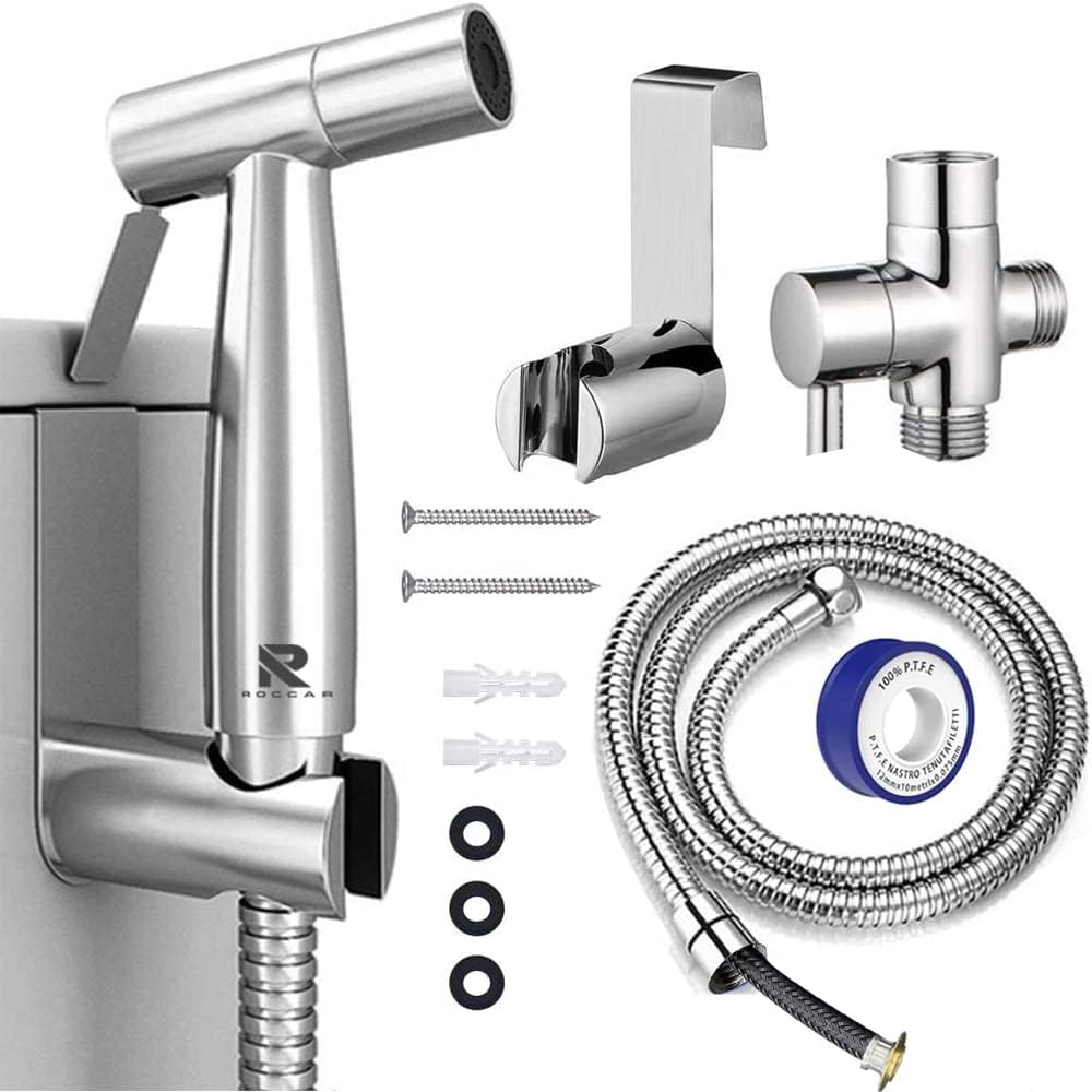 Detalle de Roccar 20231212 Handheld Bidet Sprayer, Stainless Steel with Dual Spray Modes