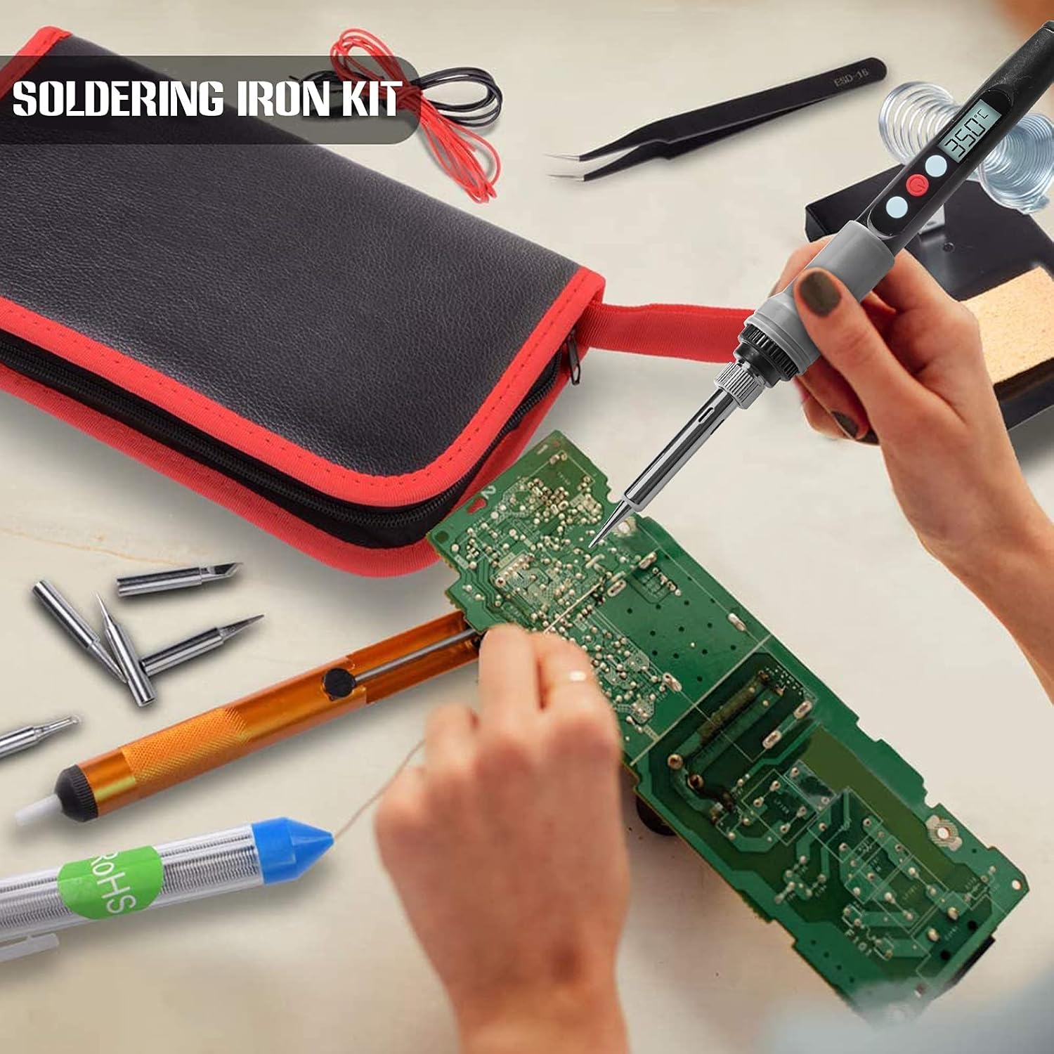 Thumbnail 4 de HANDSKIT Soldering Iron Kit 90W
