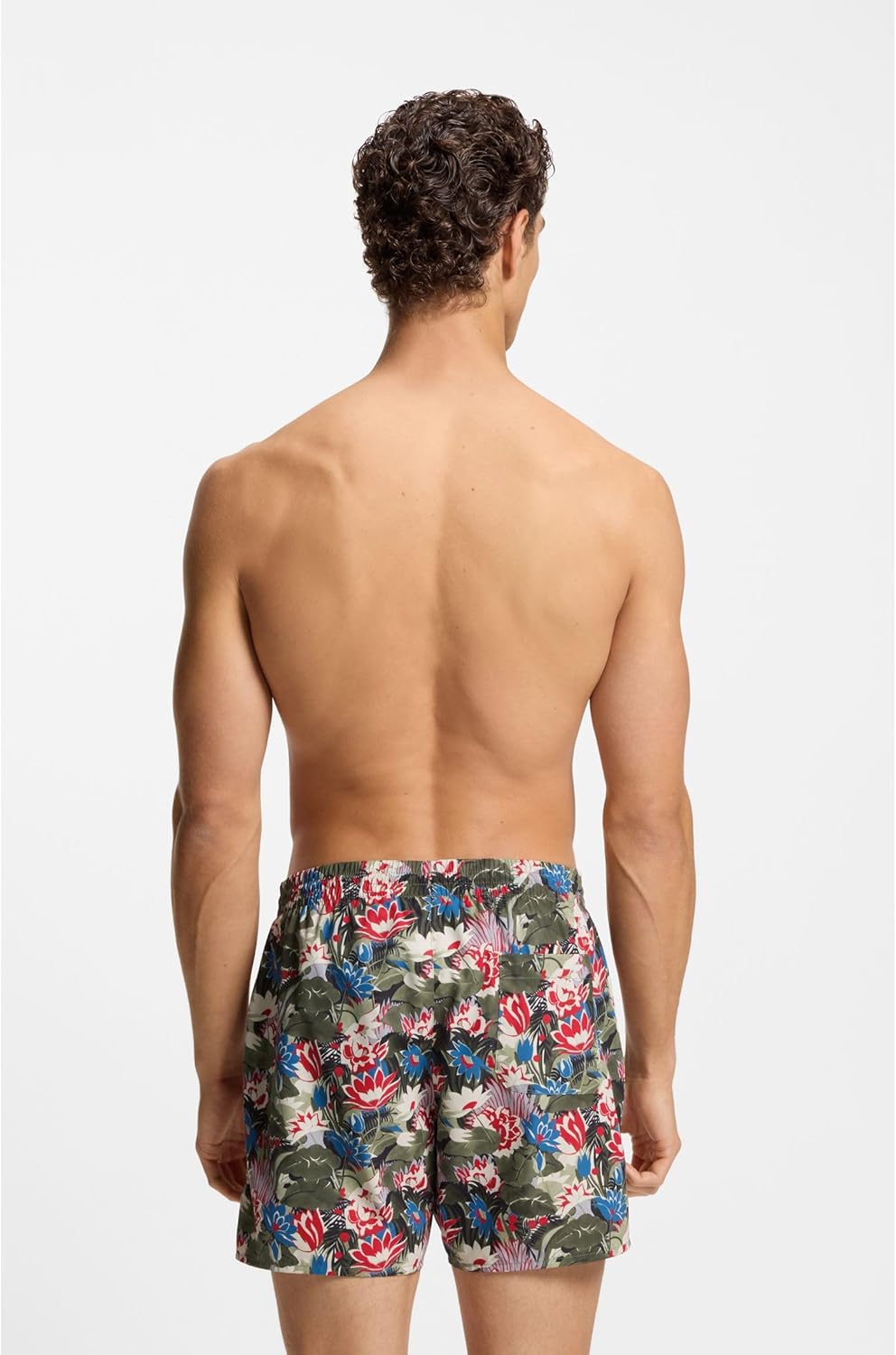Detalle de BOSS Piranha Swim_Short Uomo – short da nuoto in poliestere riciclato, stile e comfort