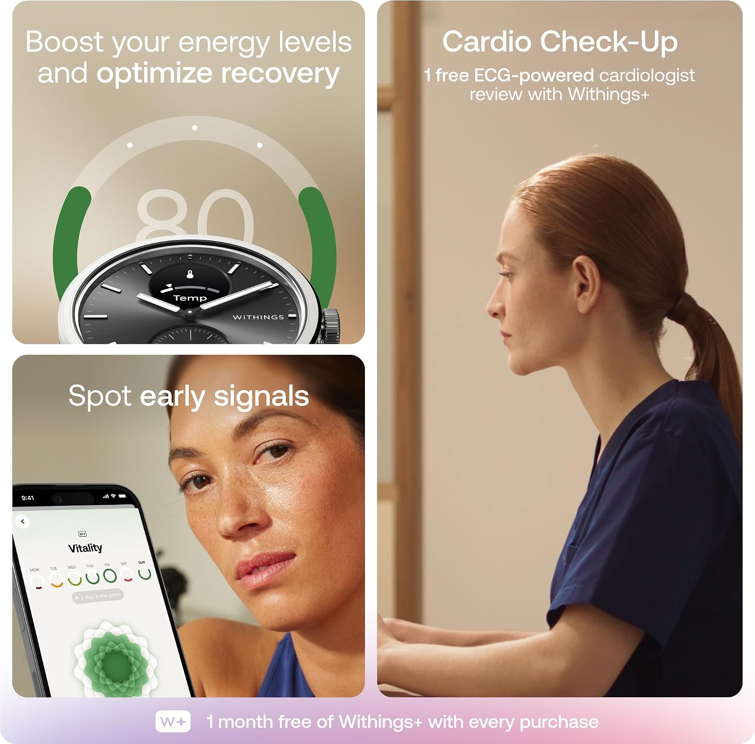 Thumbnail 6 de Withings ScanWatch 2 Hybrid Smartwatch 35‑Day Battery