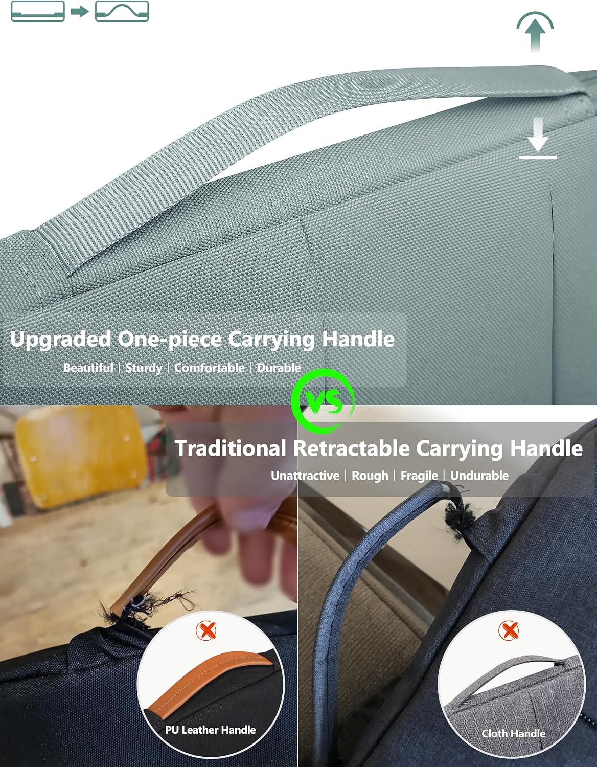 Thumbnail 6 de HYZUO 17-17,3 Zoll Laptop Hülle Tasche – 360° Schutz, 3 Fronttaschen, Blau