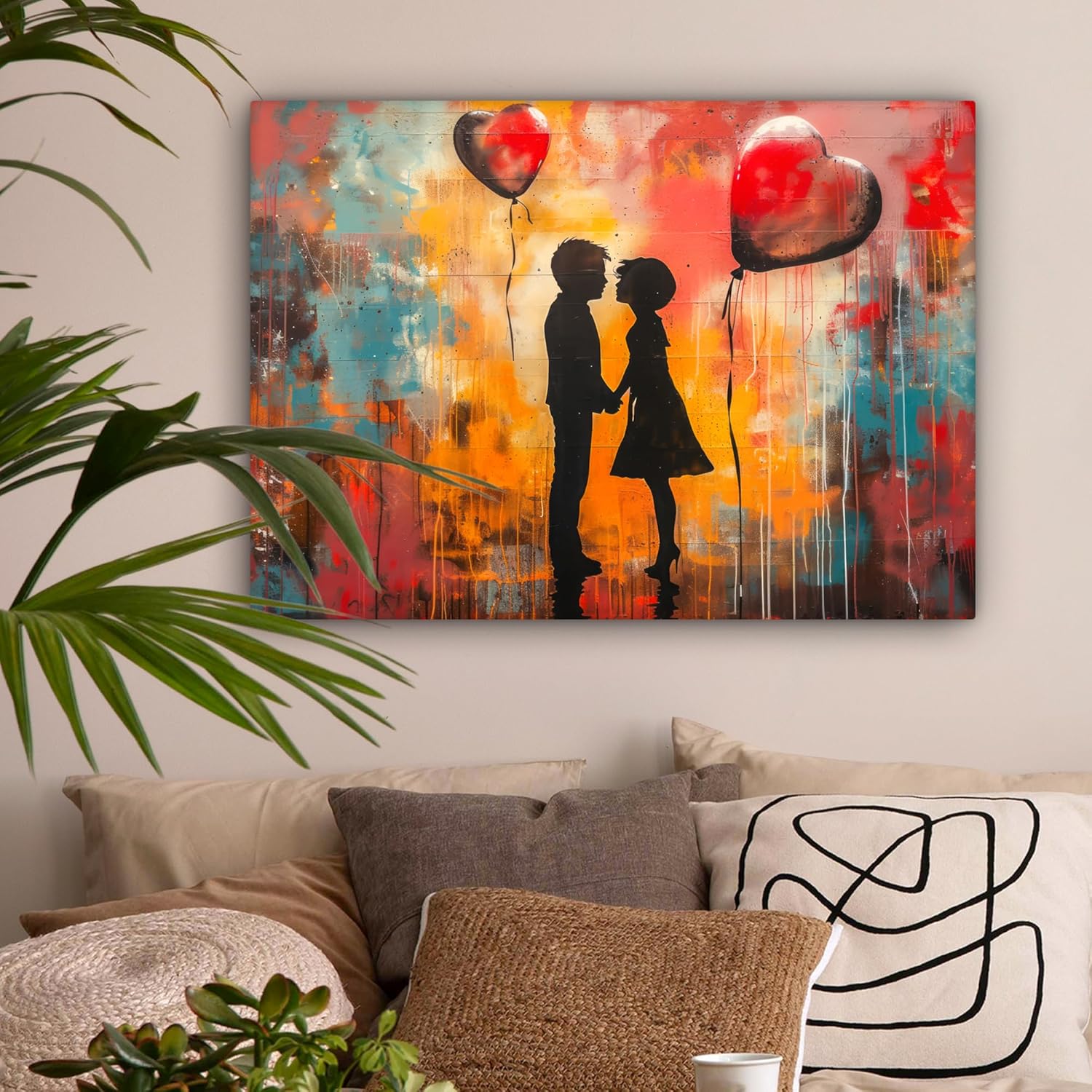 Thumbnail 5 de MuchoWow Impression sur Toile 80x60 cm Murale