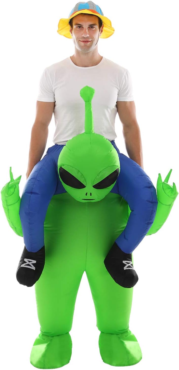 Thumbnail 6 de Double Couple Inflatable Alien Costume for Adults with Built-In Air Pump