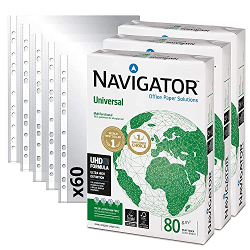 Detalle de Ofituria Pack Navigator Universal A4 1500 hojas + 60 fundas
