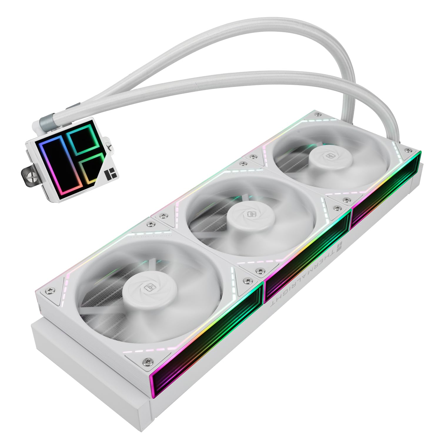 Detalle de Thermalright TR Frozen Infinity 360 WHITE - All-in-One CPU-Kühler mit Infinity Mirror und ARGB