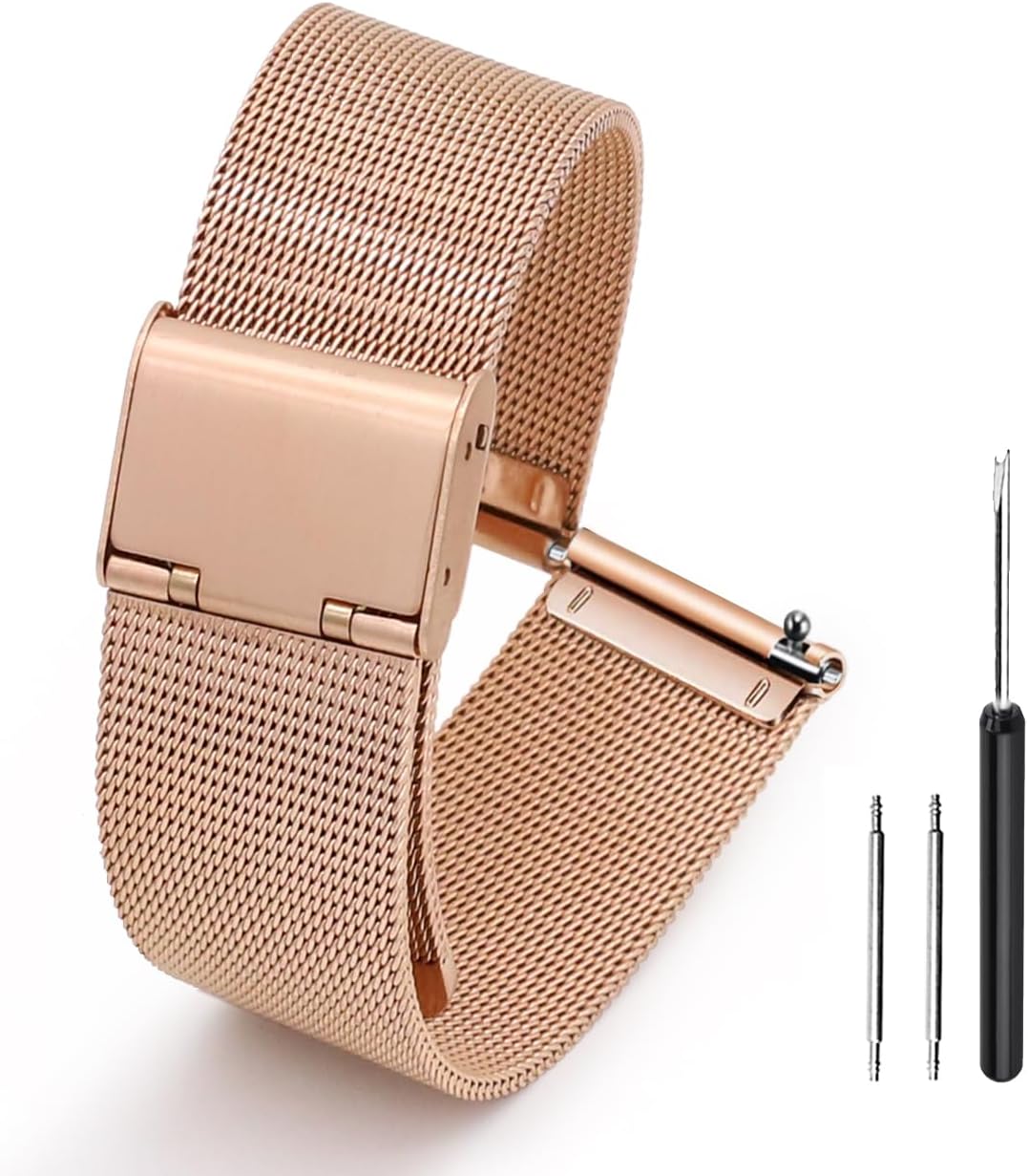 Detalle de ADALLOR Uhrenarmband Metall Mesh 20 mm