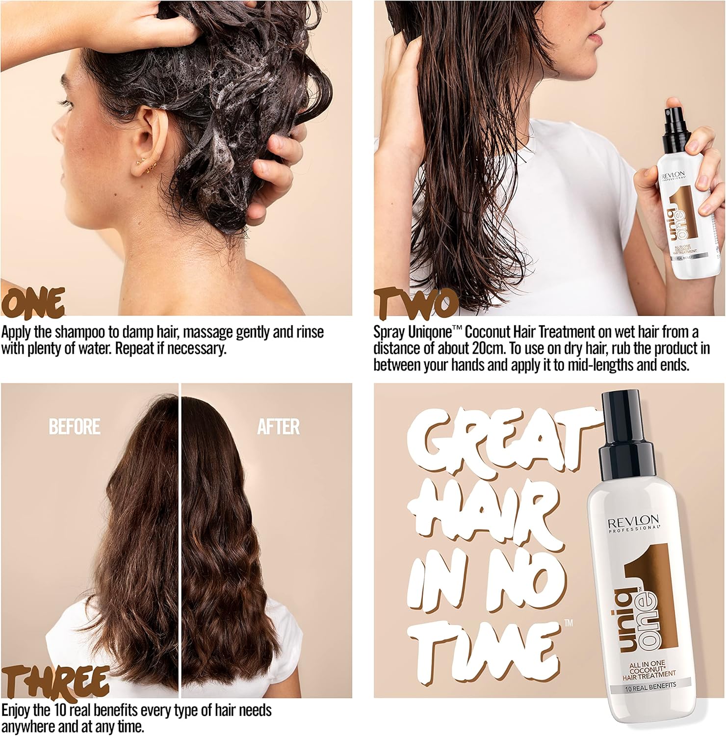 Thumbnail 4 de Revlon Professional UniqOne Hair Treatment (150ml) leave-in hair treatment