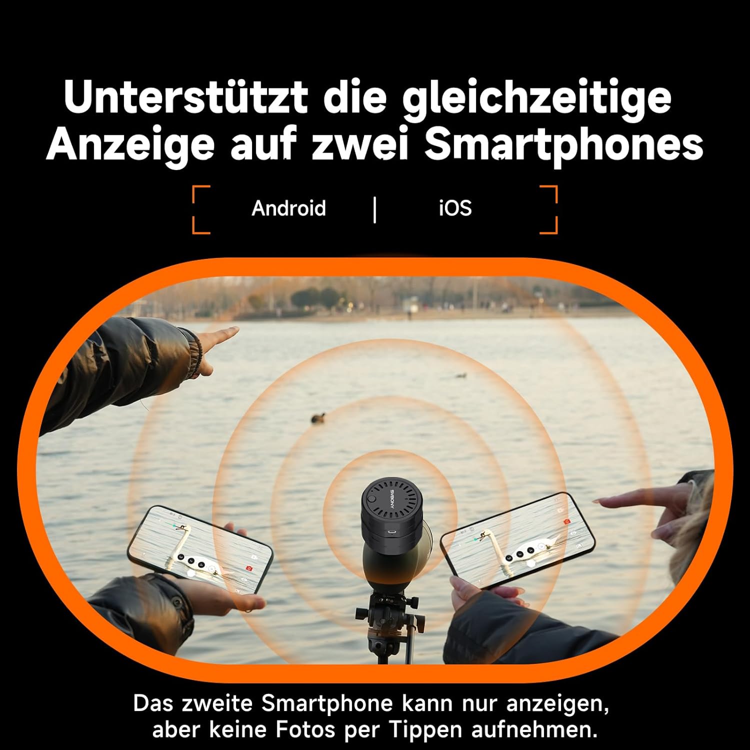 Thumbnail 4 de Svbony SC002 WiFi Spektiv-Kamera (2 MP / 1080P) mit 32-GB TF-Karte, 10 m Funkübertragung & Typ-C