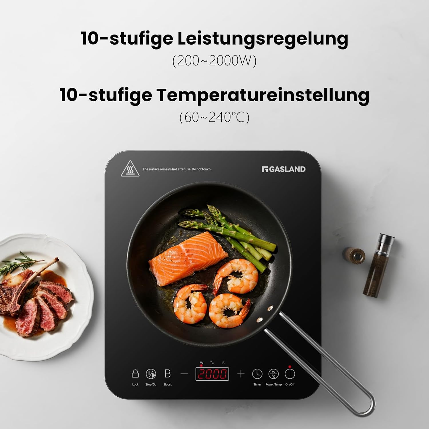 Thumbnail 3 de GASLAND IH271BTA placa inducción 27 cm 2000W