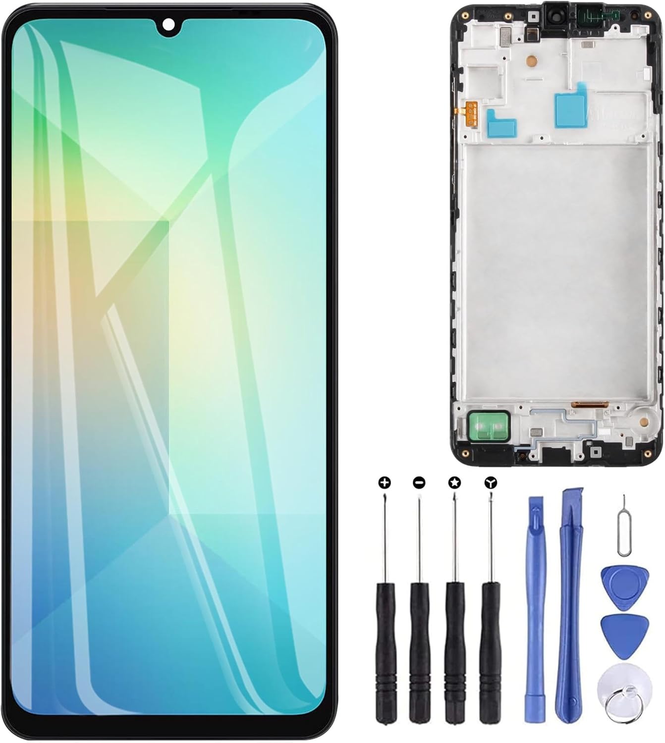Detalle de ZOETEC Screen Replacement for Samsung Galaxy A16 4G (SM-A165F/DS, A165M) – Full LCD Assembly with Frame and Tools