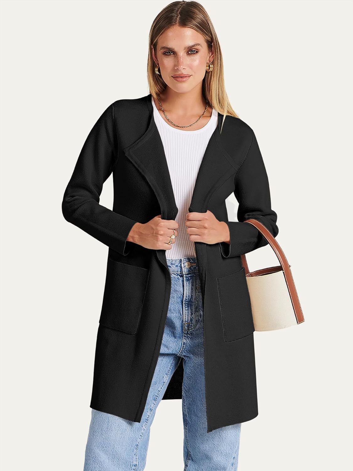 Thumbnail 4 de ANRABESS Cardigan Coatigan XS-XXL