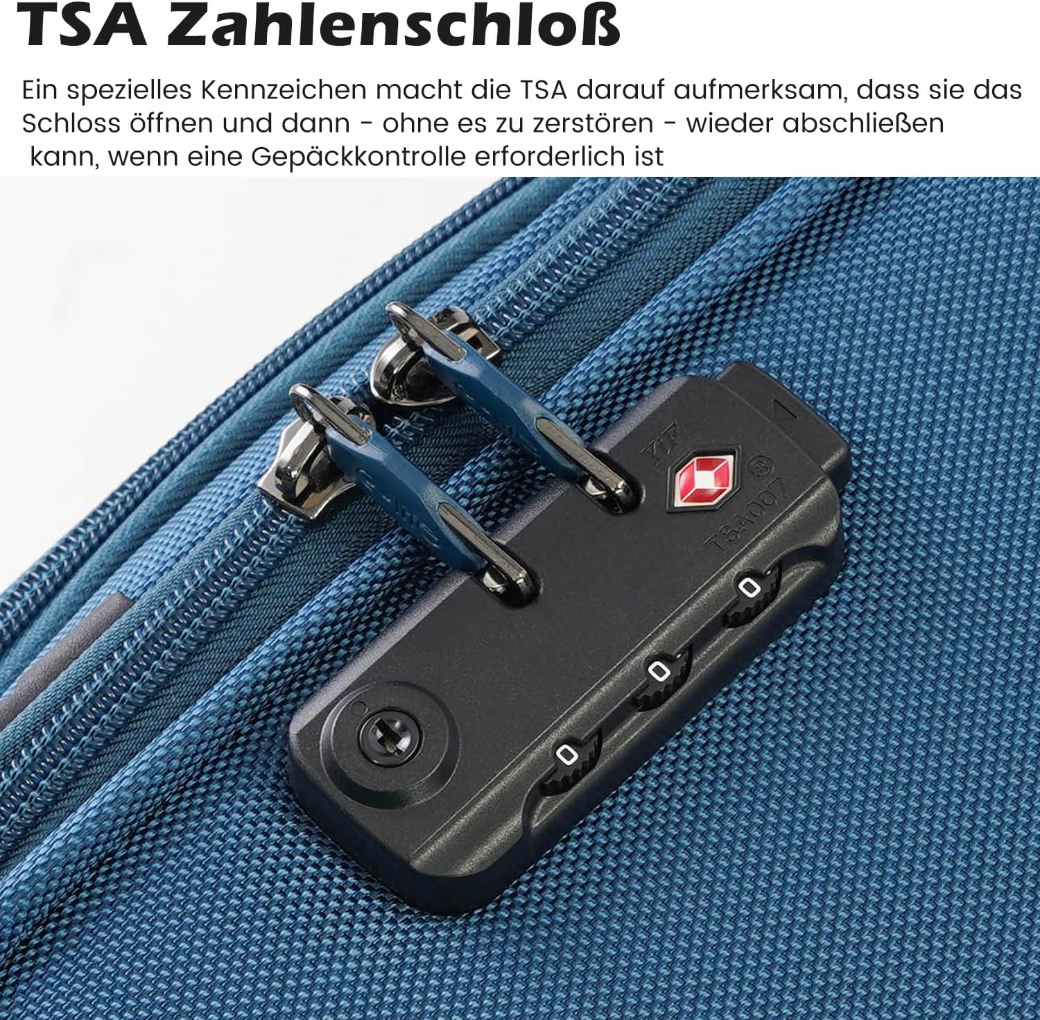 Detalle 2 de COOLIFE Trolley Koffer Set mit TSA 2tlg
