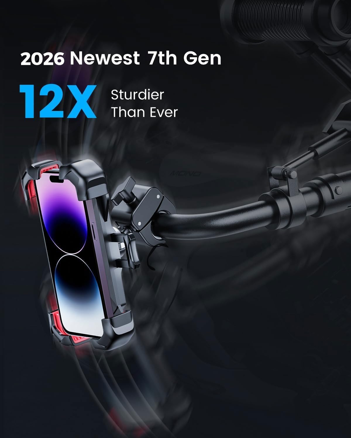Thumbnail 2 de JOYROOM Motorcycle Phone Mount 100mph anti-shake