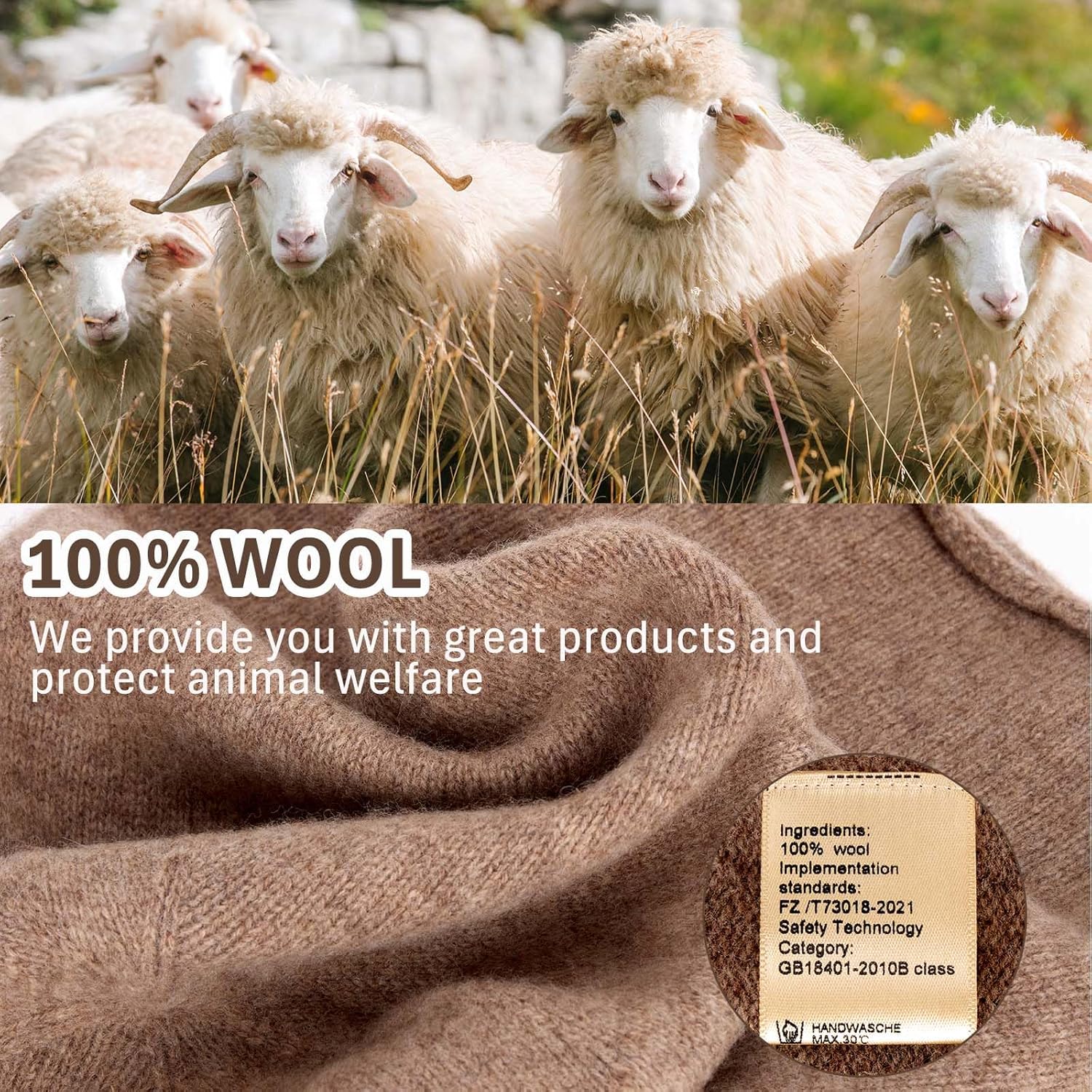 Thumbnail 2 de ZLYC Winter Woll-Strickmütze Slouchy Beanie – Nahtloser Komfort aus feiner Wolle