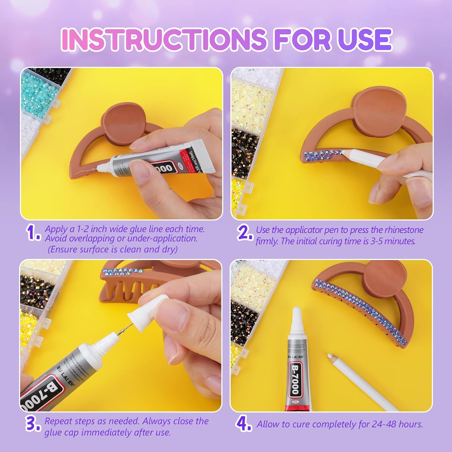 Detalle de Bedazzling Kit with 3mm Resin Rhinestones