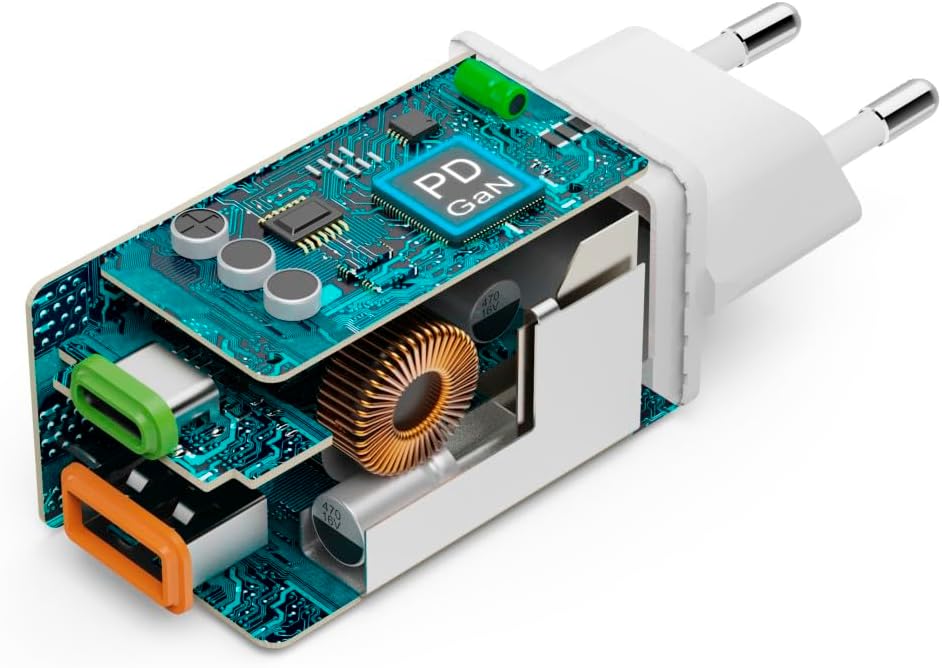 Thumbnail 4 de Chargeur USB‑C rapide 45 W Hama GaN à 2 ports avec Power Delivery et Quick Charge 3.0 (blanc)