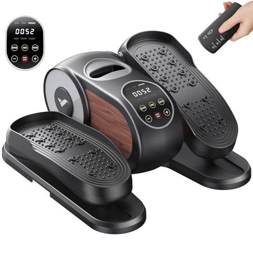 Detalle de MERACH Máquina Elíptica Eléctrica Mini: 12 velocidades, mando y pantalla curva para casa