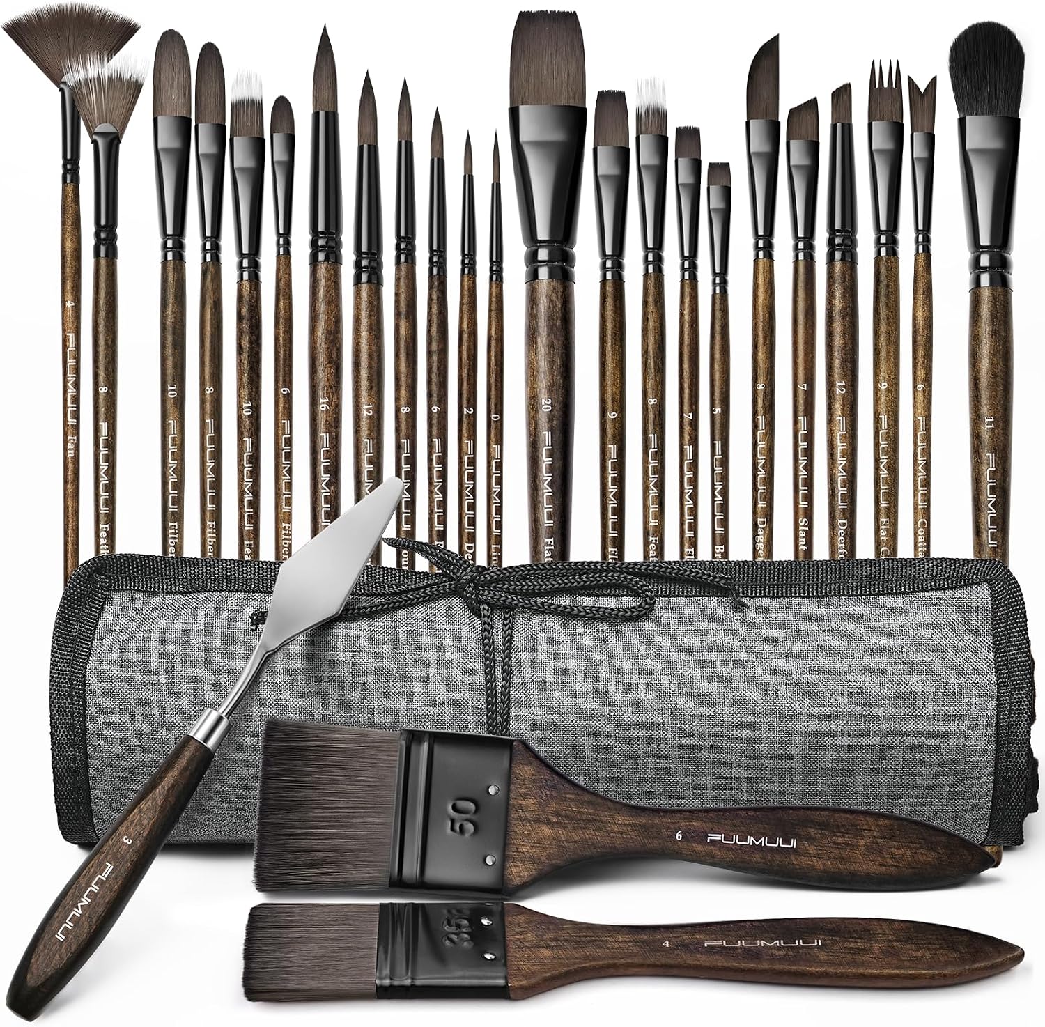 Thumbnail 6 de Fuumuui 26pcs Paint Brushes Set