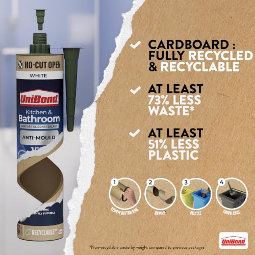Thumbnail 5 de UniBond Kitchen & Bathroom Mould-Resistant White Sealant 280 ml