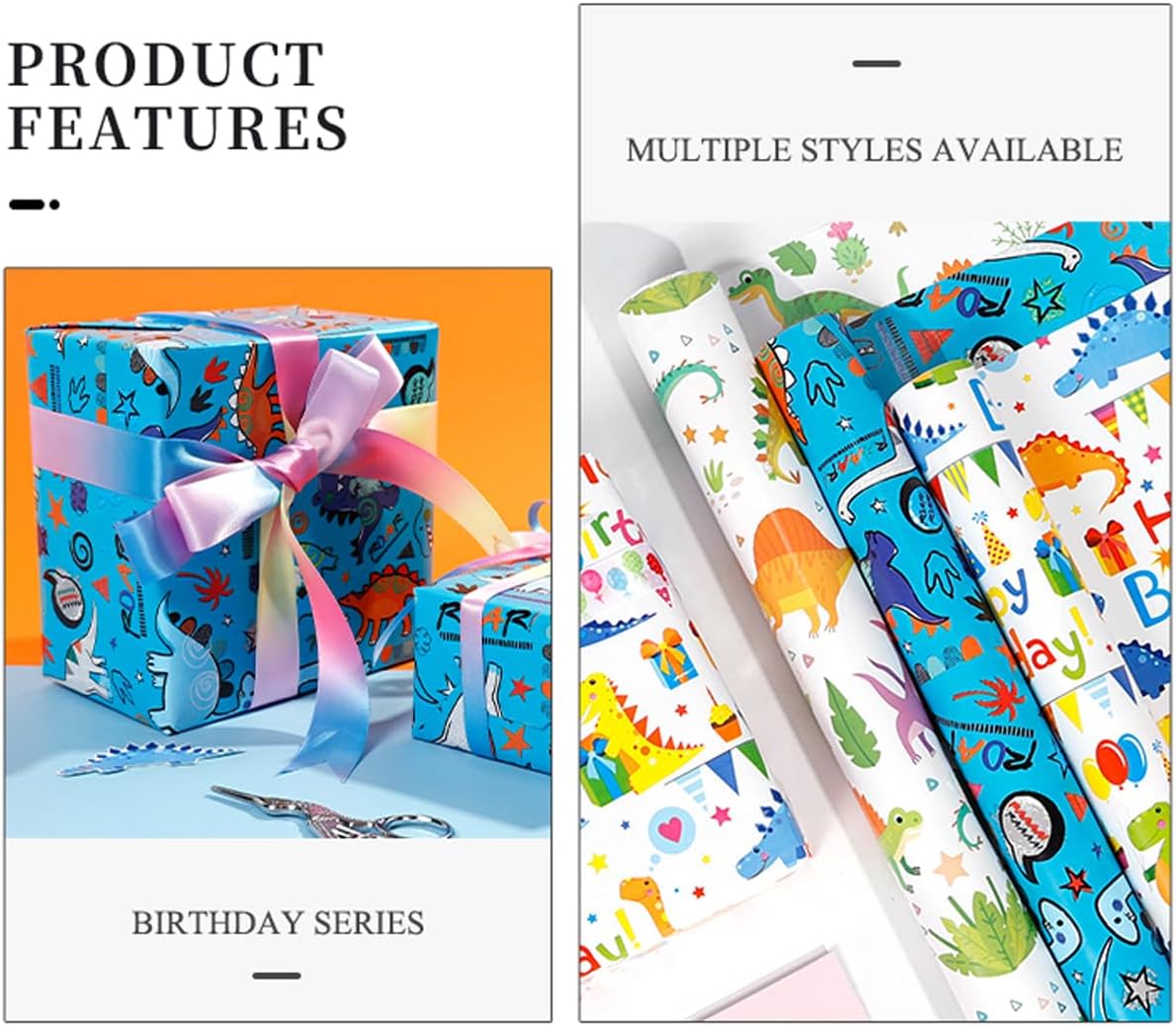 Thumbnail 5 de Dinosaur Wrapping Paper 3 Rolls