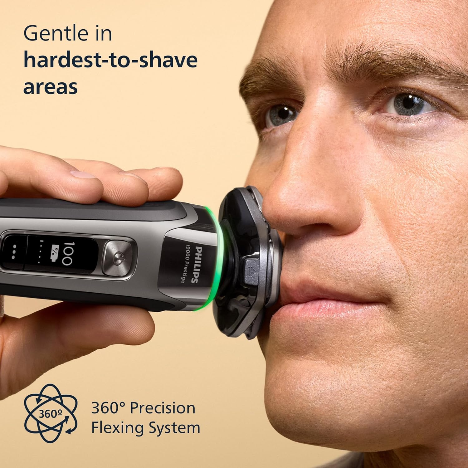 Thumbnail 3 de Philips Shaver i9000 Prestige (XP9202/33) Wet & Dry Electric Shaver with SkinIQ and Beard Styler