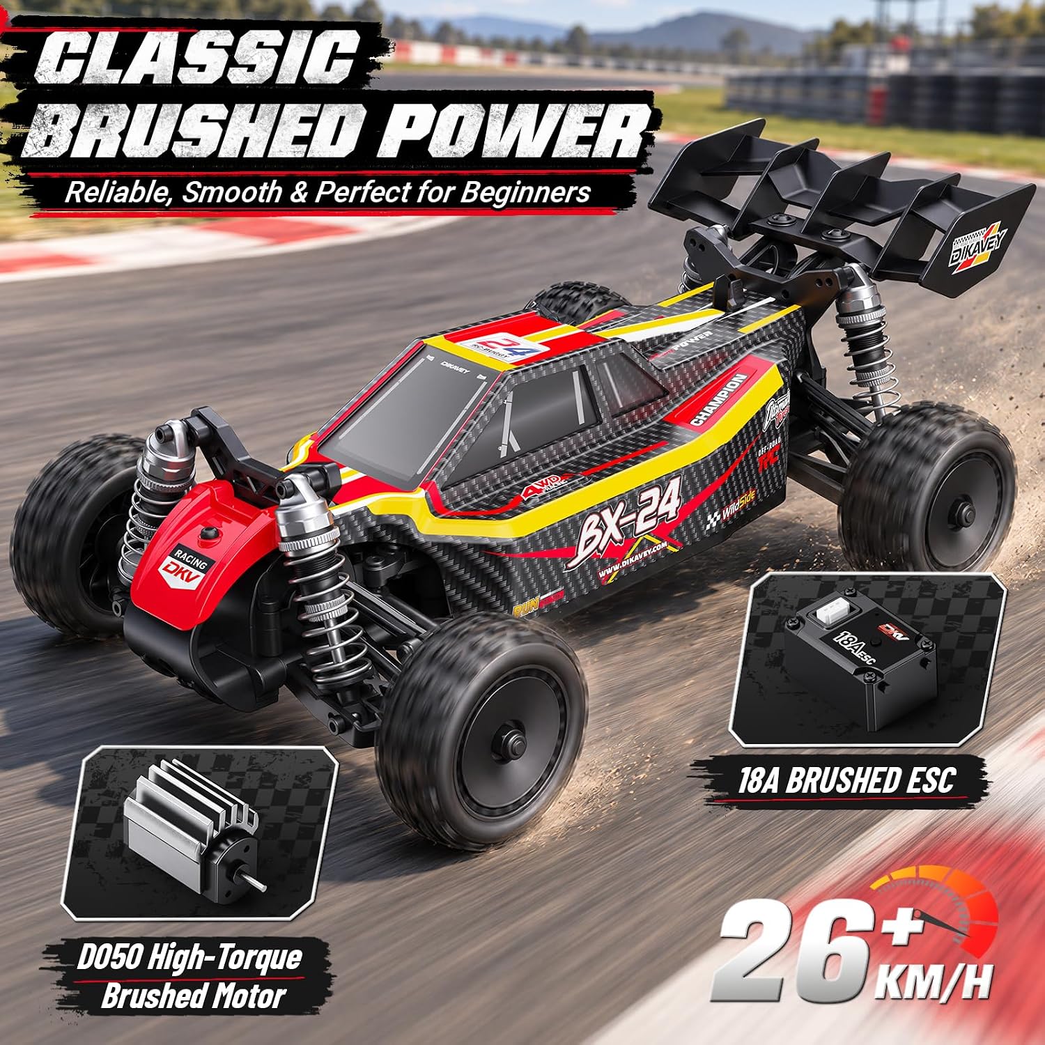 Detalle 2 de DIKAVEY RC Buggy 1/24 Scale