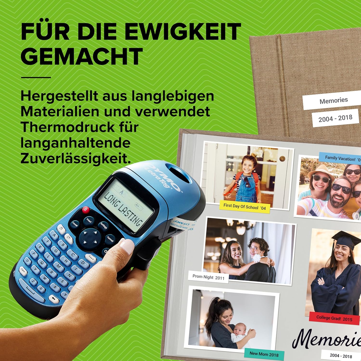 Thumbnail 4 de DYMO LetraTag LT-100H: Tragbarer Etikettendrucker für Büro und Haushalt
