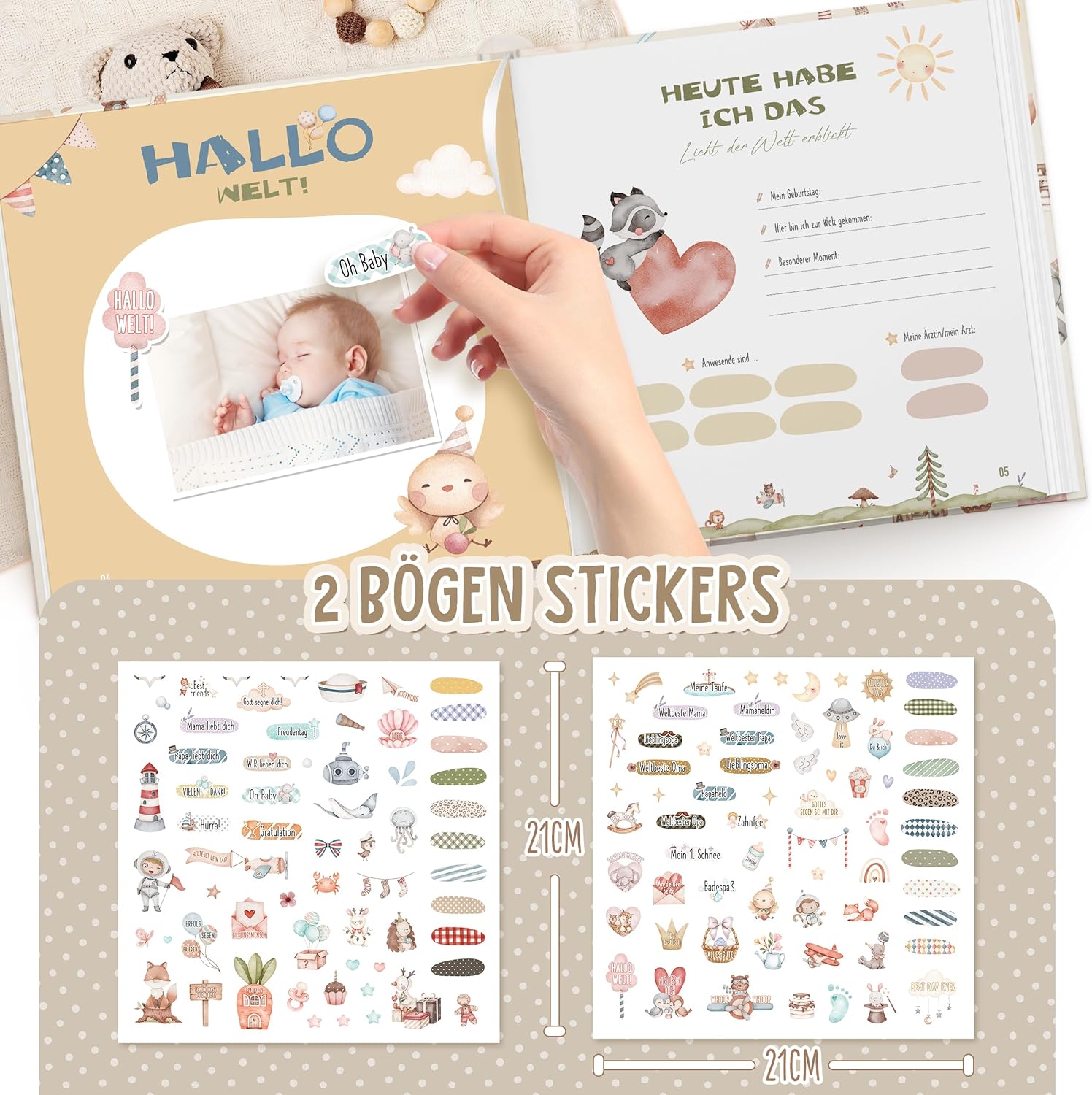 Thumbnail 1 de Hyggartn Mein Erstes Jahr Babyalbum 21x21 cm