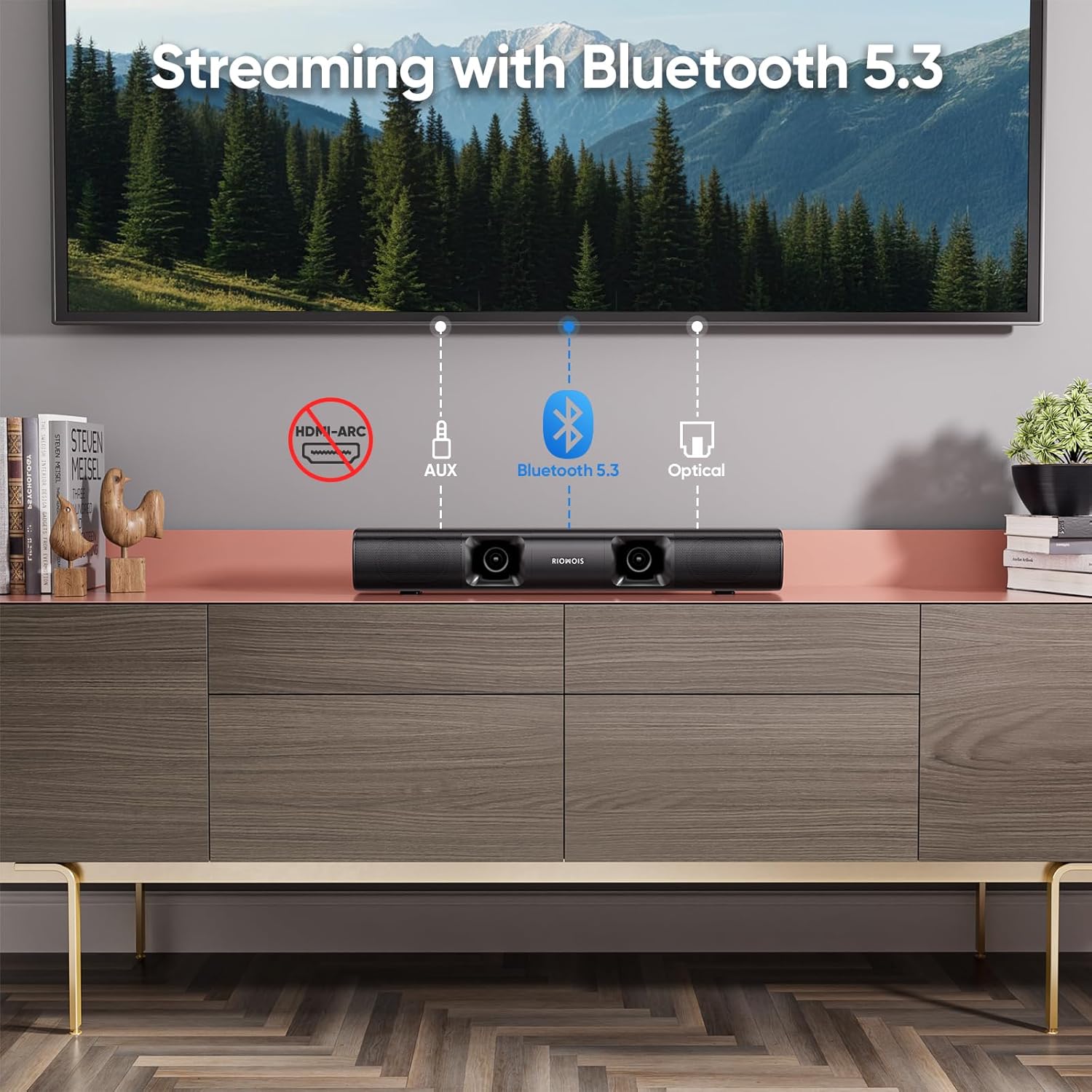 Thumbnail 4 de RIOWOIS 90W Sound Bar for Smart TV