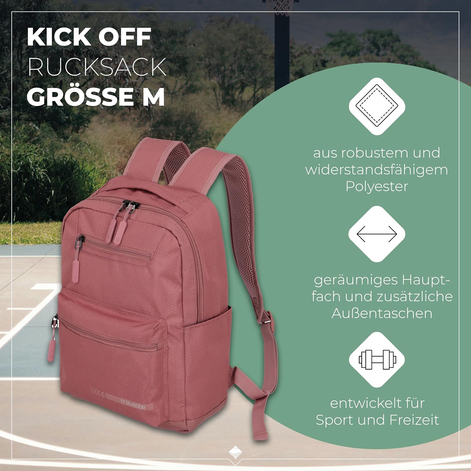 Detalle 2 de Travelite Handgepäck Rucksack KICK OFF 17 l