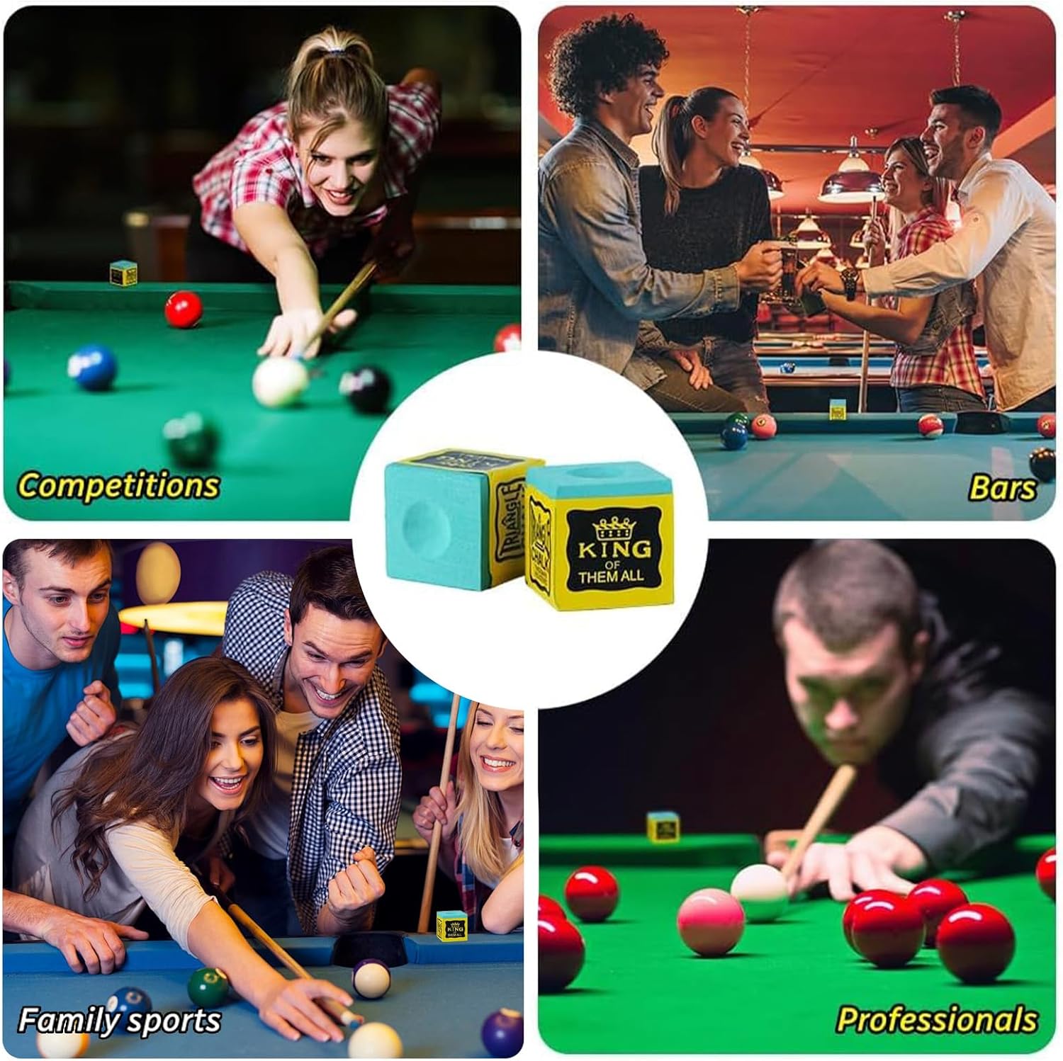 Thumbnail 6 de flintronic Snooker Chalk 12 pcs — pool cue chalk 🎱