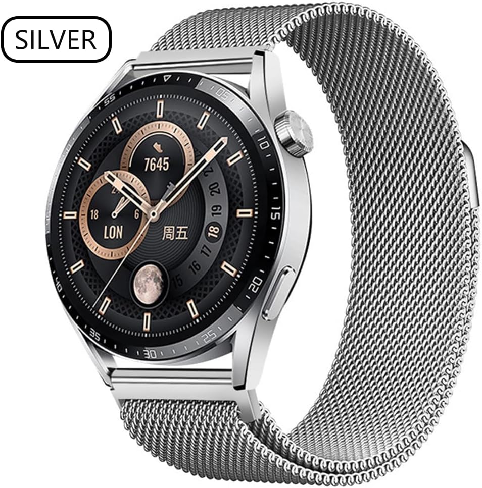 Detalle de PDSQL Edelstahl Mesh Uhrenarmband mit Magnetverschluss – langlebig, 14–24 mm, Damen & Herren