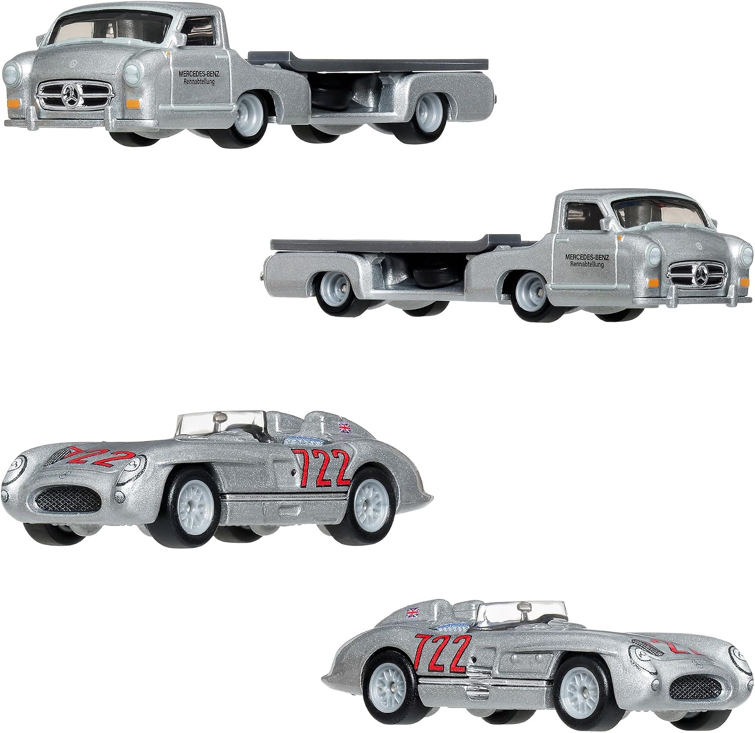Detalle 2 de Hot Wheels FLF56-987K チームトランスポート 1/64ミニカー 4組8台セット