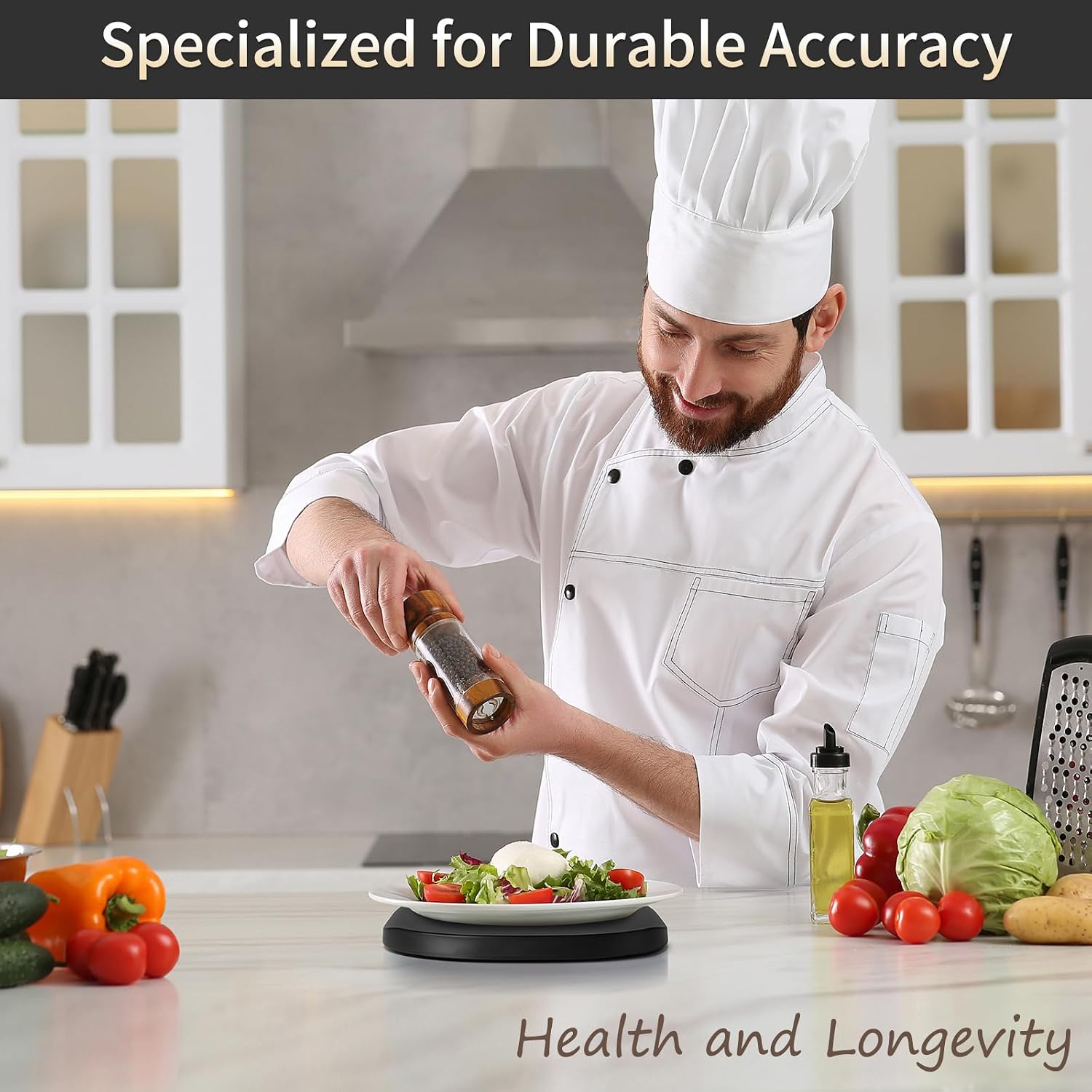 Detalle de Vitafit VT708 Digital Kitchen Scale, 33 lb/15 kg, 1 g, LED Display