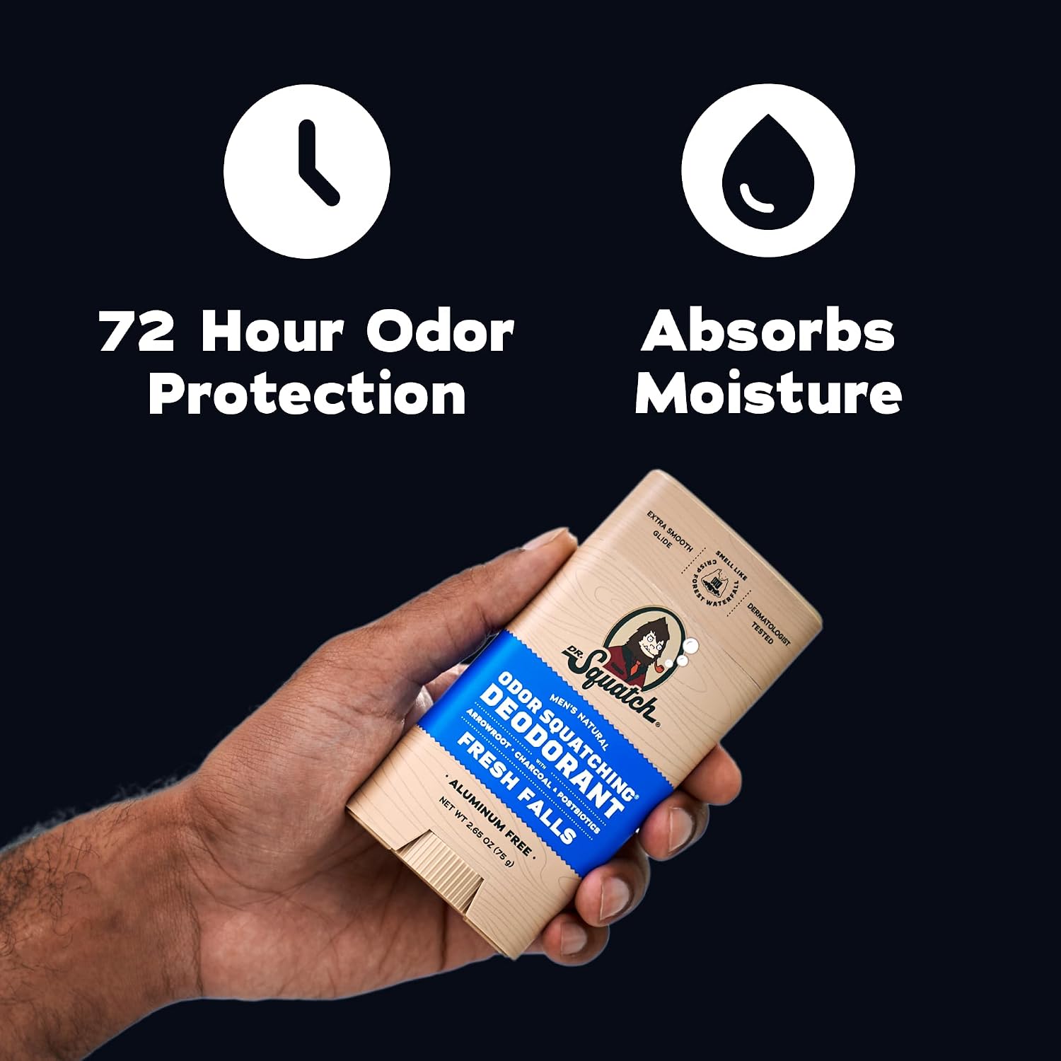 Thumbnail 2 de Dr. Squatch Aluminum-Free Natural Deodorant for Men (Coconut Castaway + Fresh Falls) 2-Pack, 2.65 oz