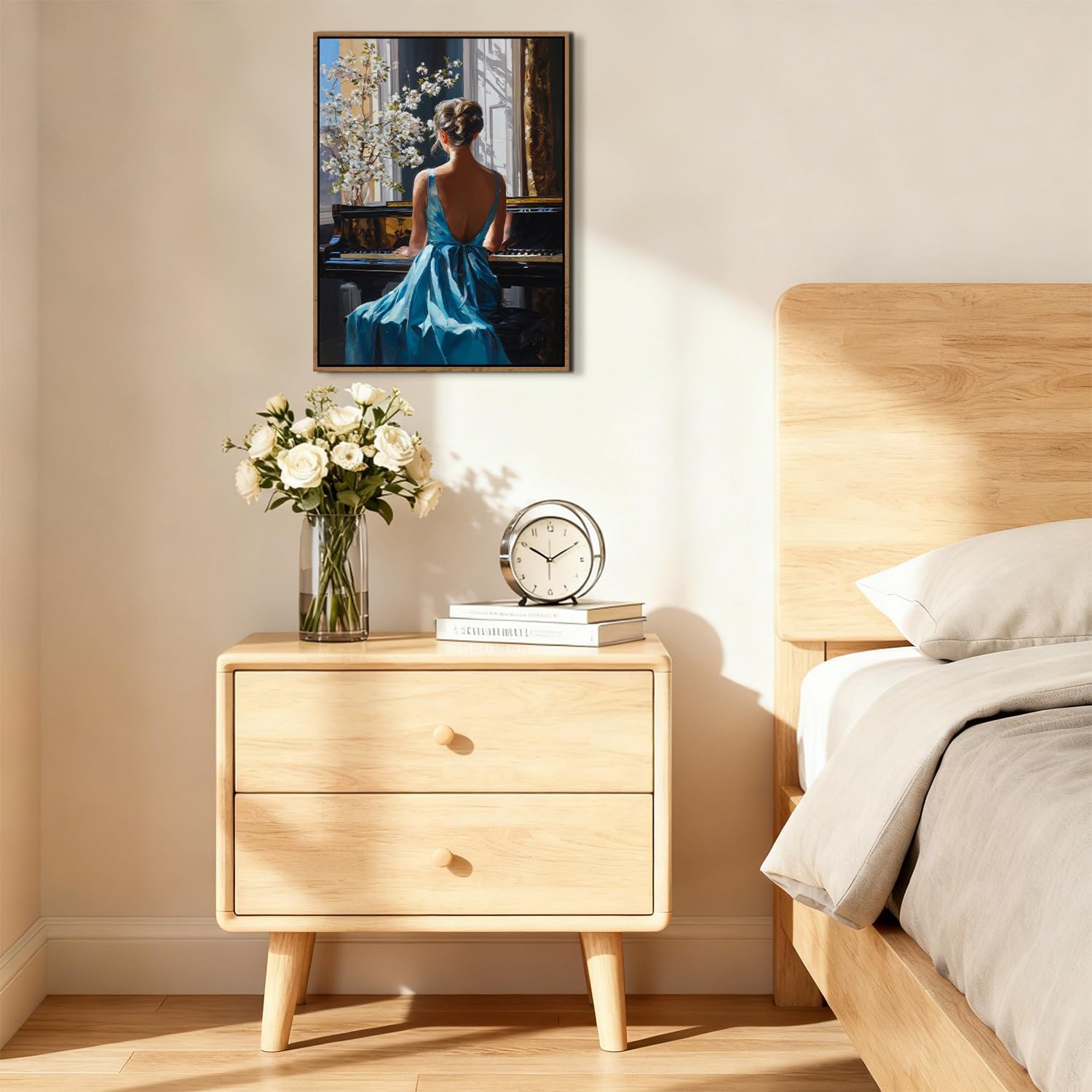 Thumbnail 1 de Vintage Decor Elegant Woman Wall Art (Wood Framed Canvas Prints), 12x16 inch