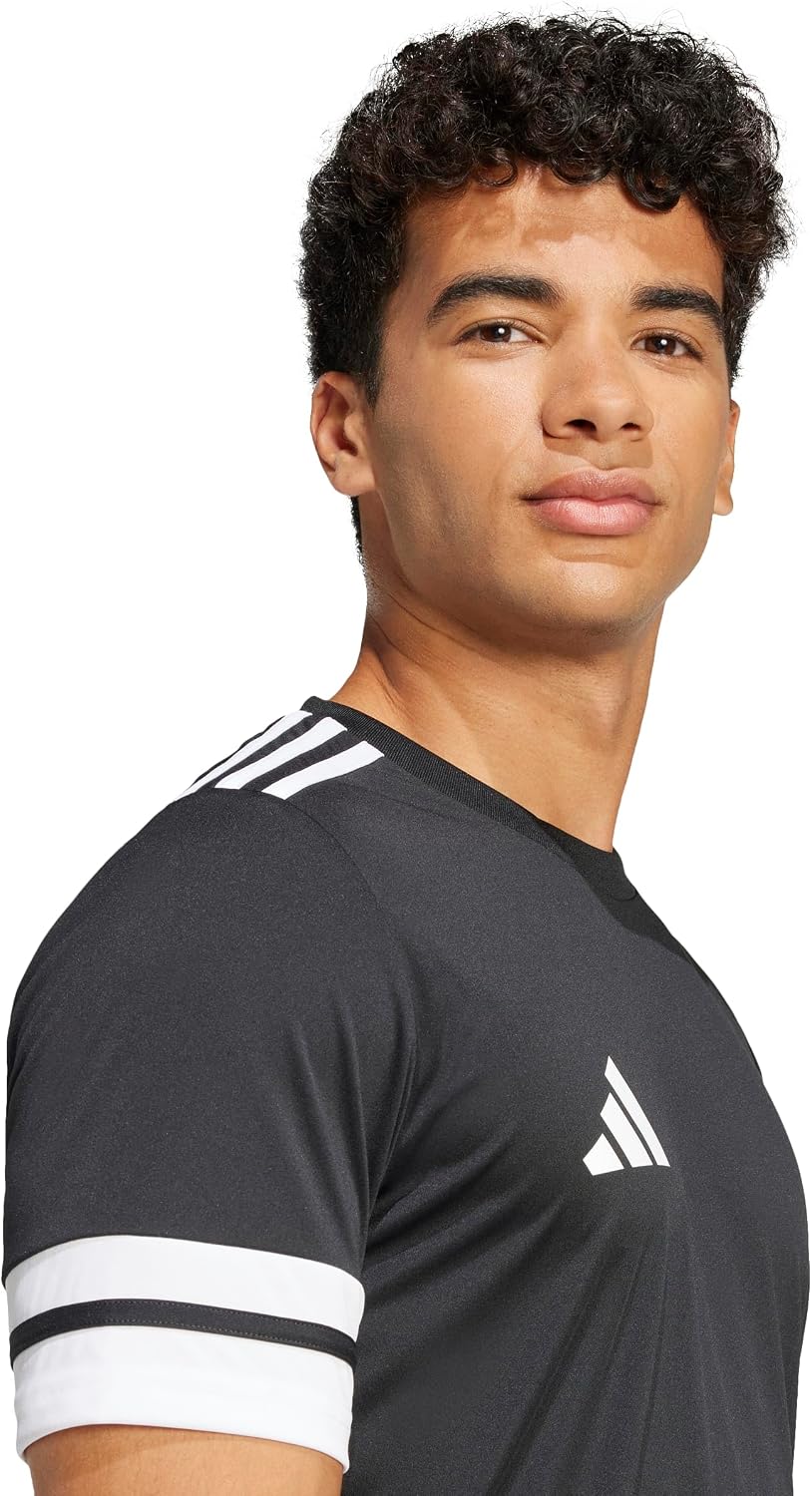 Thumbnail 4 de adidas Squadra25 Jersey Short Sleeve Shirt, Hombre, Negro/Blanco, Talla L