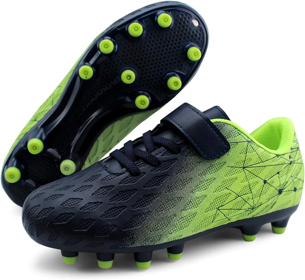 Thumbnail 5 de JABASIC Kids Firm Ground Fußballschuhe für Jungen und Mädchen – mit Klettverschluss