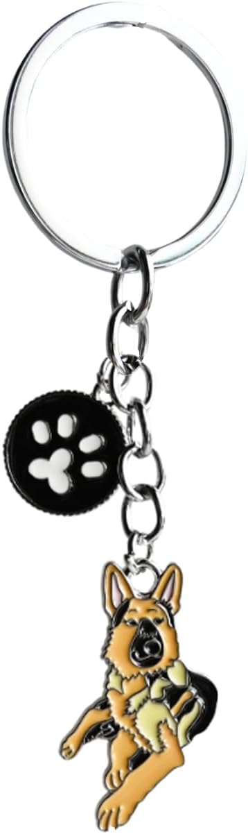 Detalle de BT Bear Dog Key-ring Keychain – Cute Alloy and Enamel Dog Themed Accessory