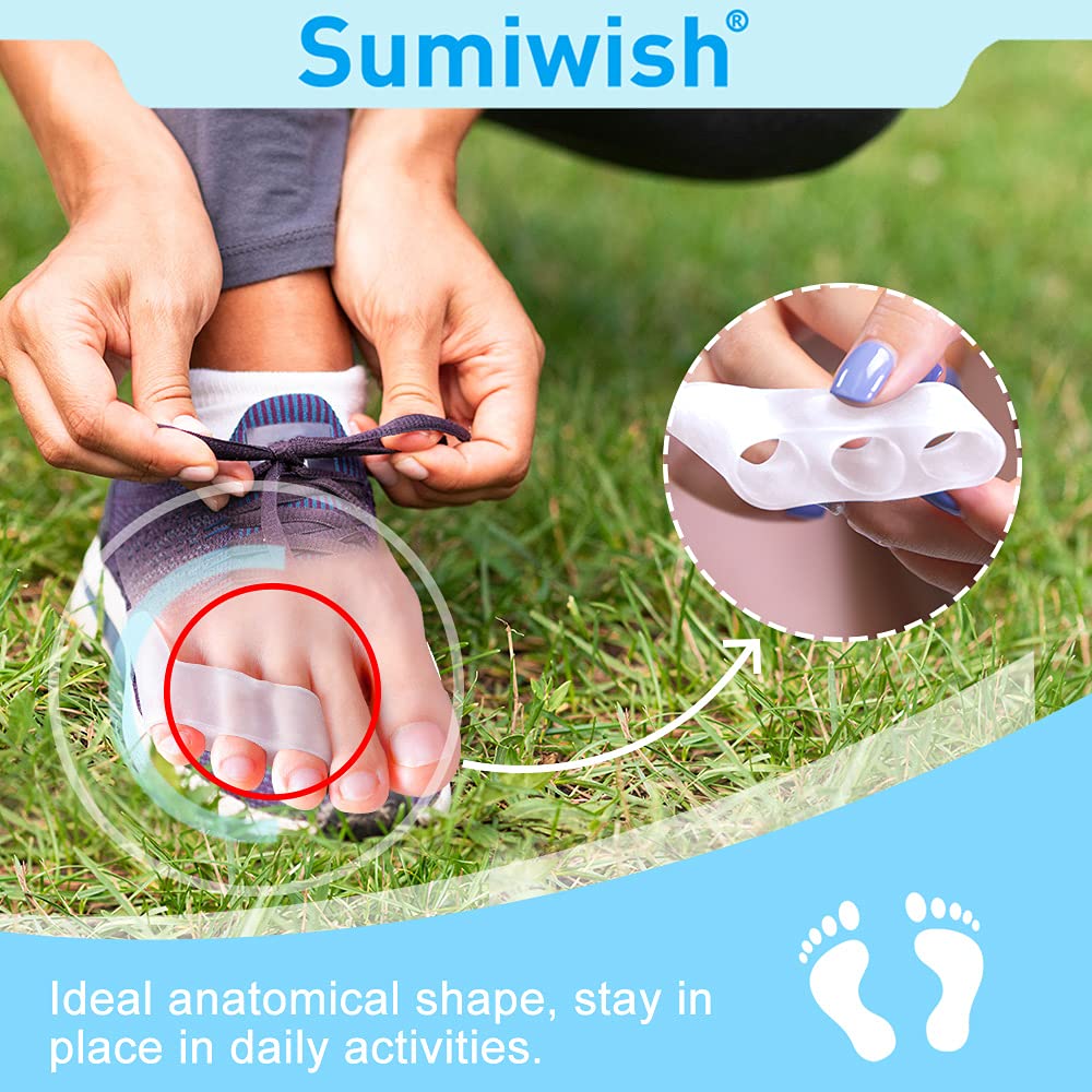 Thumbnail 5 de Sumiwish 10 Pack Pinky Toe Separator & Protectors – Gel Toe Separators for Overlapping/Curled Pinky Toe