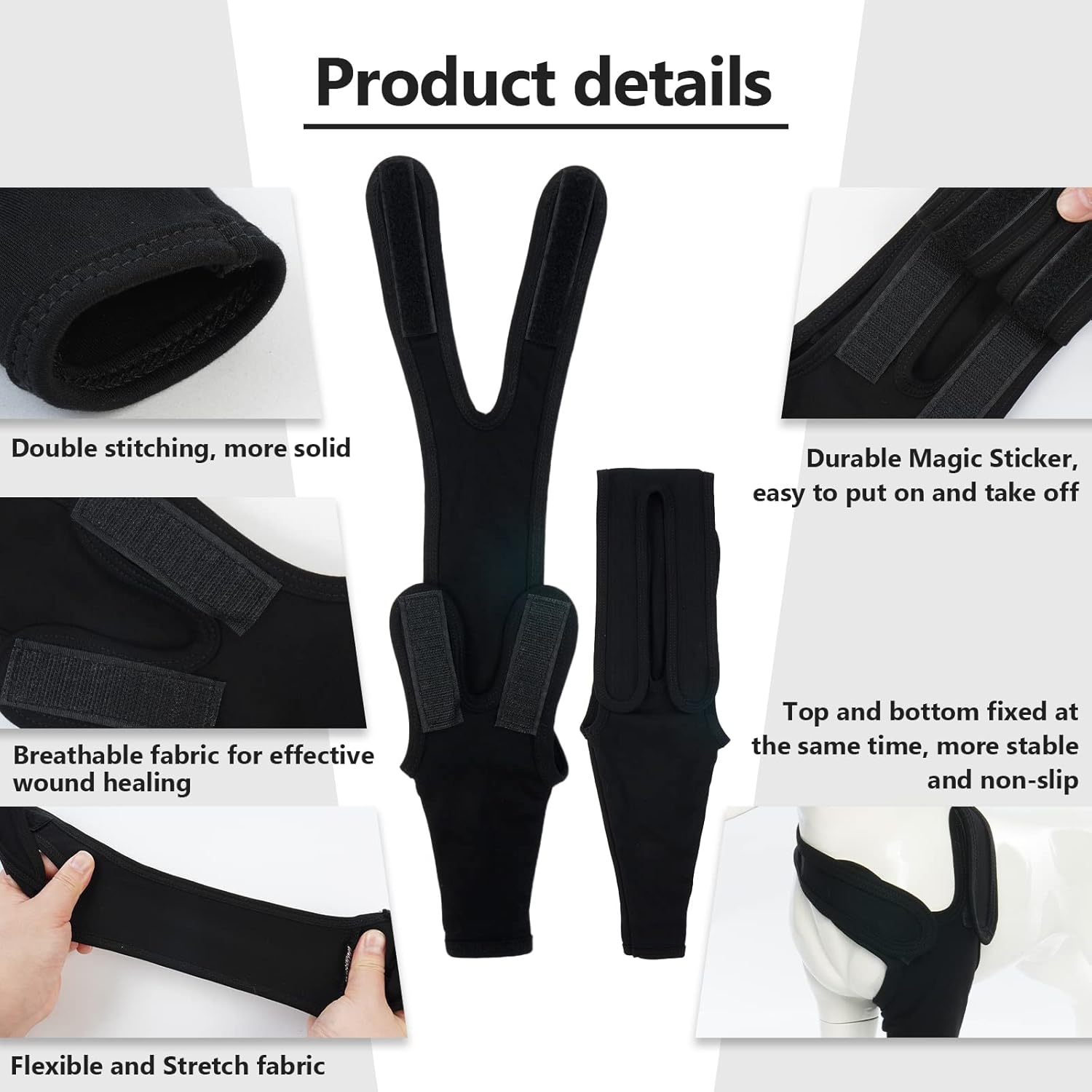 Detalle de Recovery Sleeve Dog: Elbow Pads for Dogs – Front/Right or Left Leg Sleeve Protector