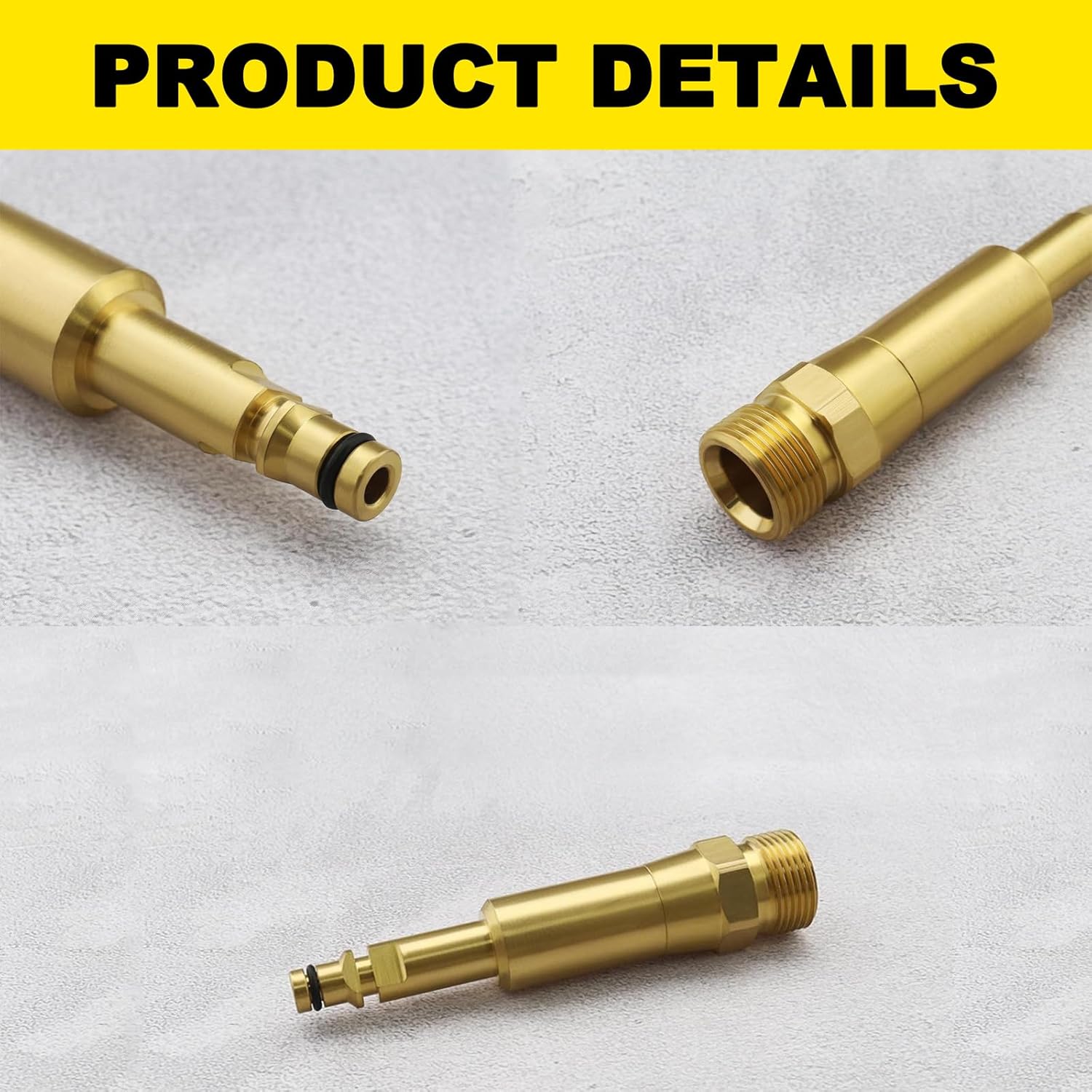 Detalle de SANTUO Quick-Click M22x1.5 brass adaptor