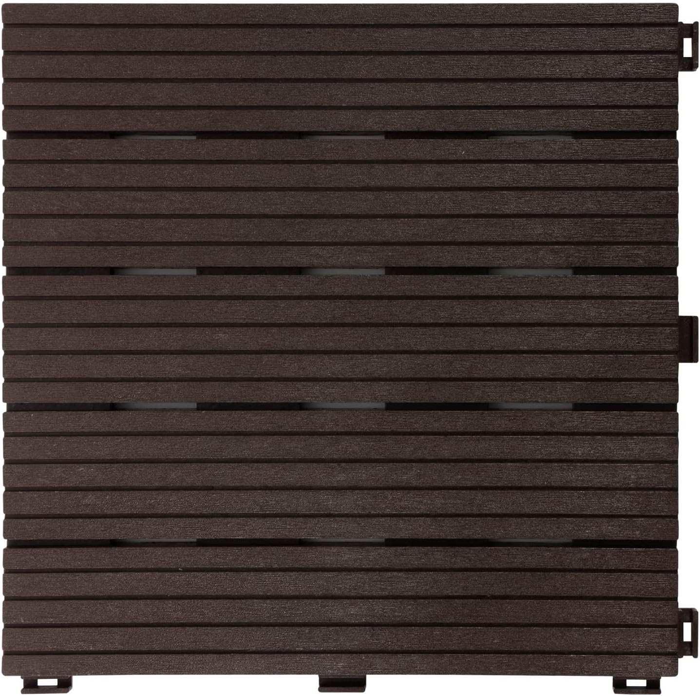 Thumbnail 1 de Floordirekt Fliesen 30x30 cm – wetterfeste Klickfliesen in Holzoptik, 2 m² (22 Stk.) für Balkon & Terrasse