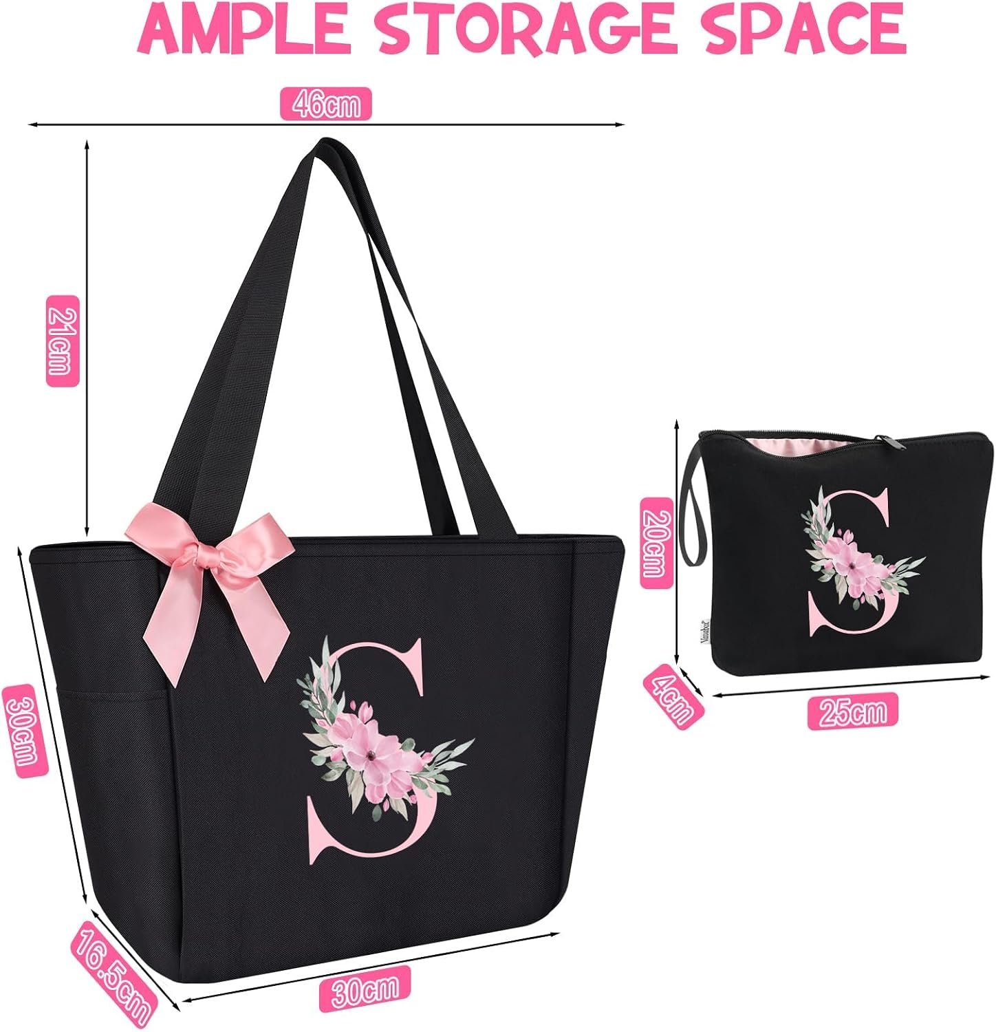 Detalle de Vavabox A-Z Initial Personalized Tote Bag 46cm