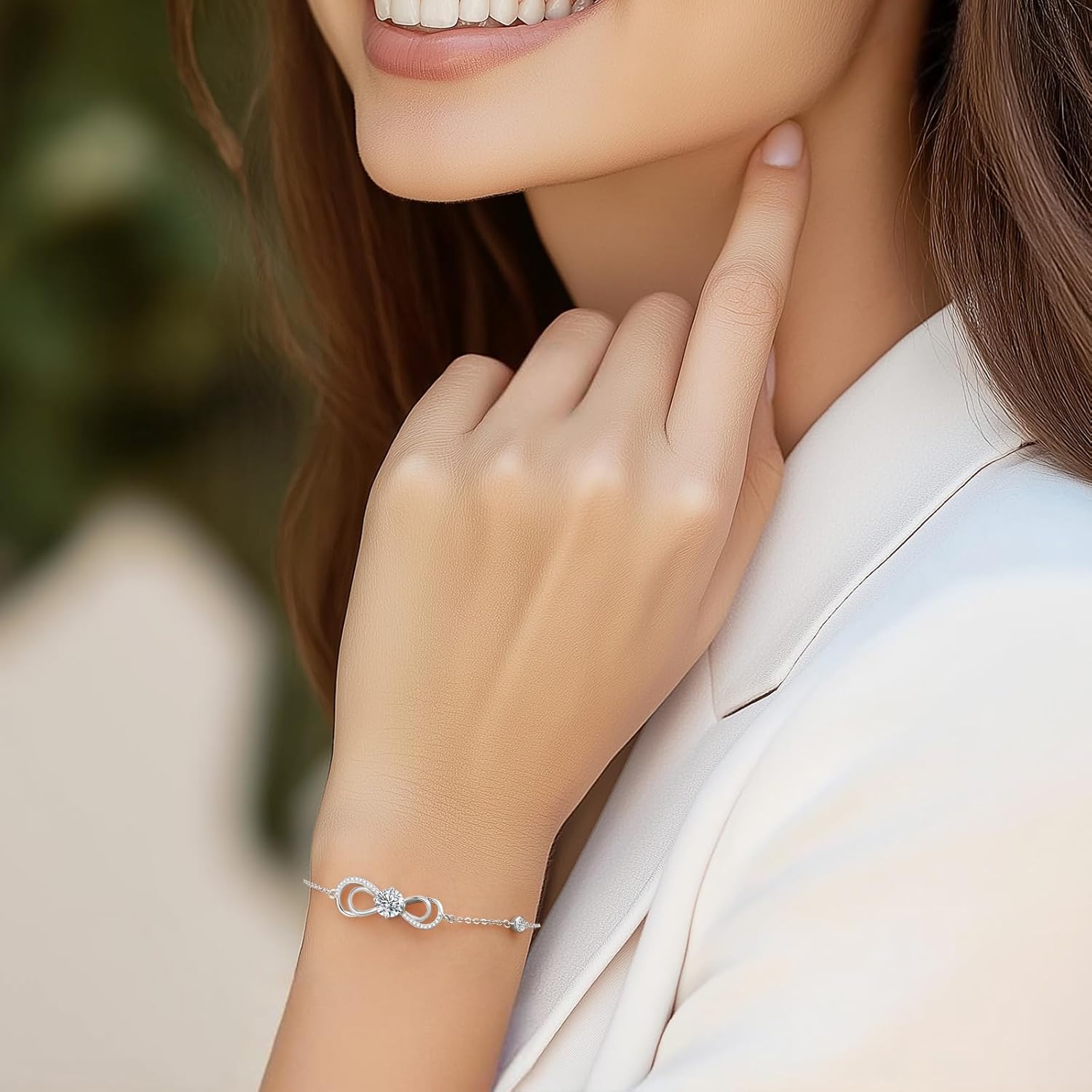 Detalle de CDE Infinity Armband Damen 7,08 Zoll