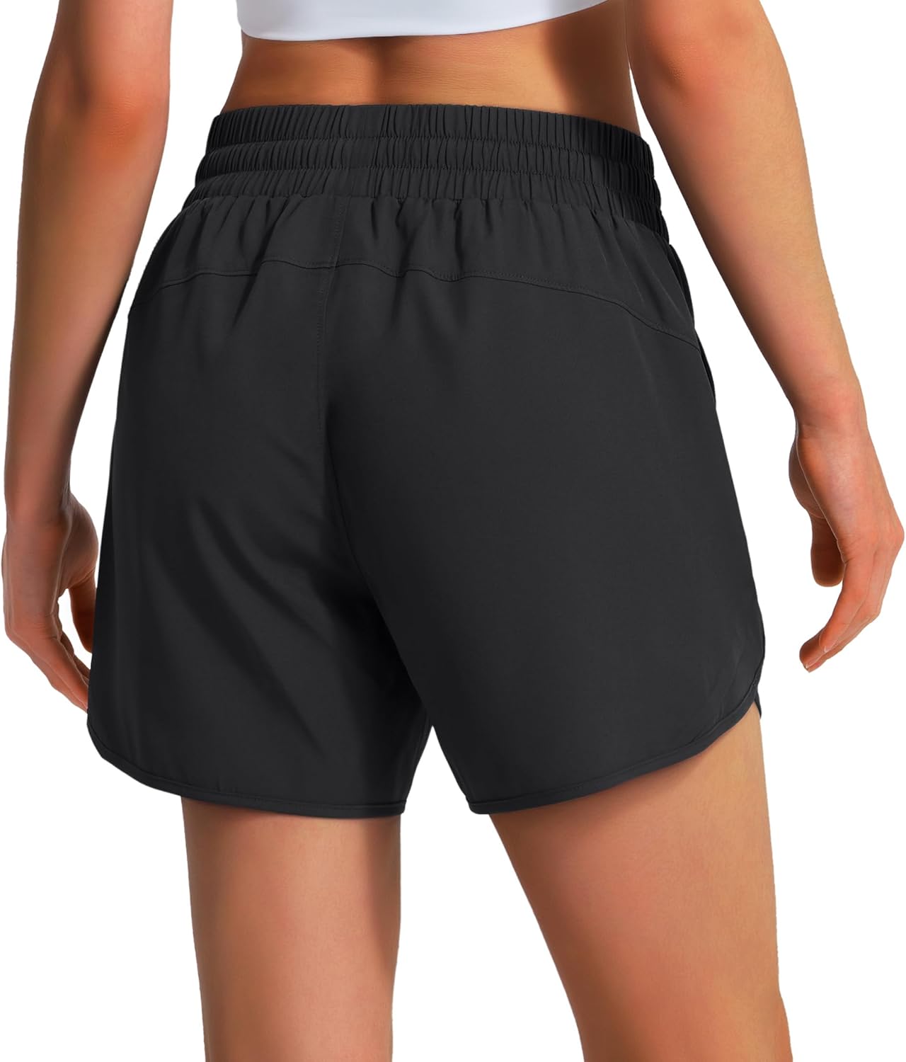 Detalle de Ksmien Women’s Athletic Running Shorts (5” or 7”) with Zipper Pockets & UPF 50+