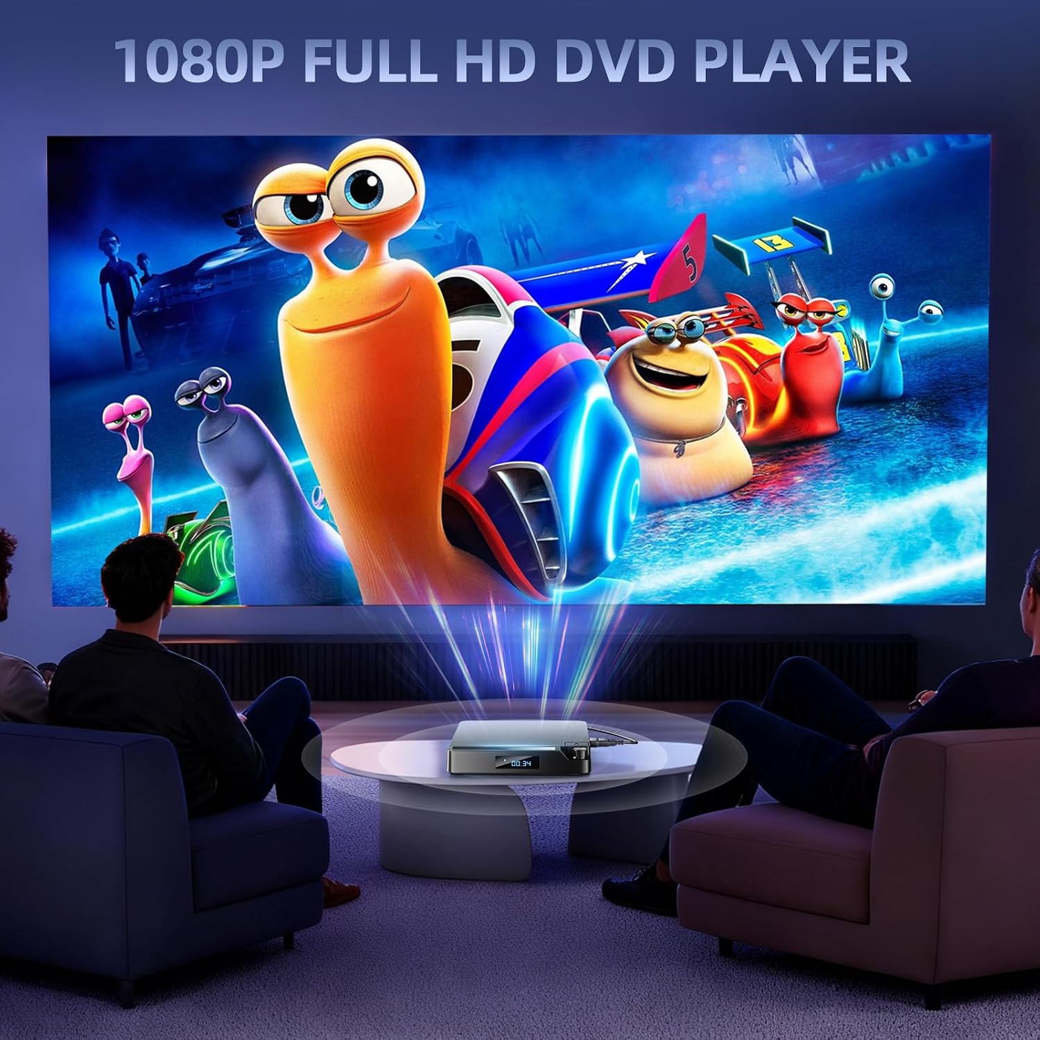 Thumbnail 1 de Desobry Mini DVD Player for TV: All-Region, 1080P HDMI, Ultra-Compact & Travel‑Ready