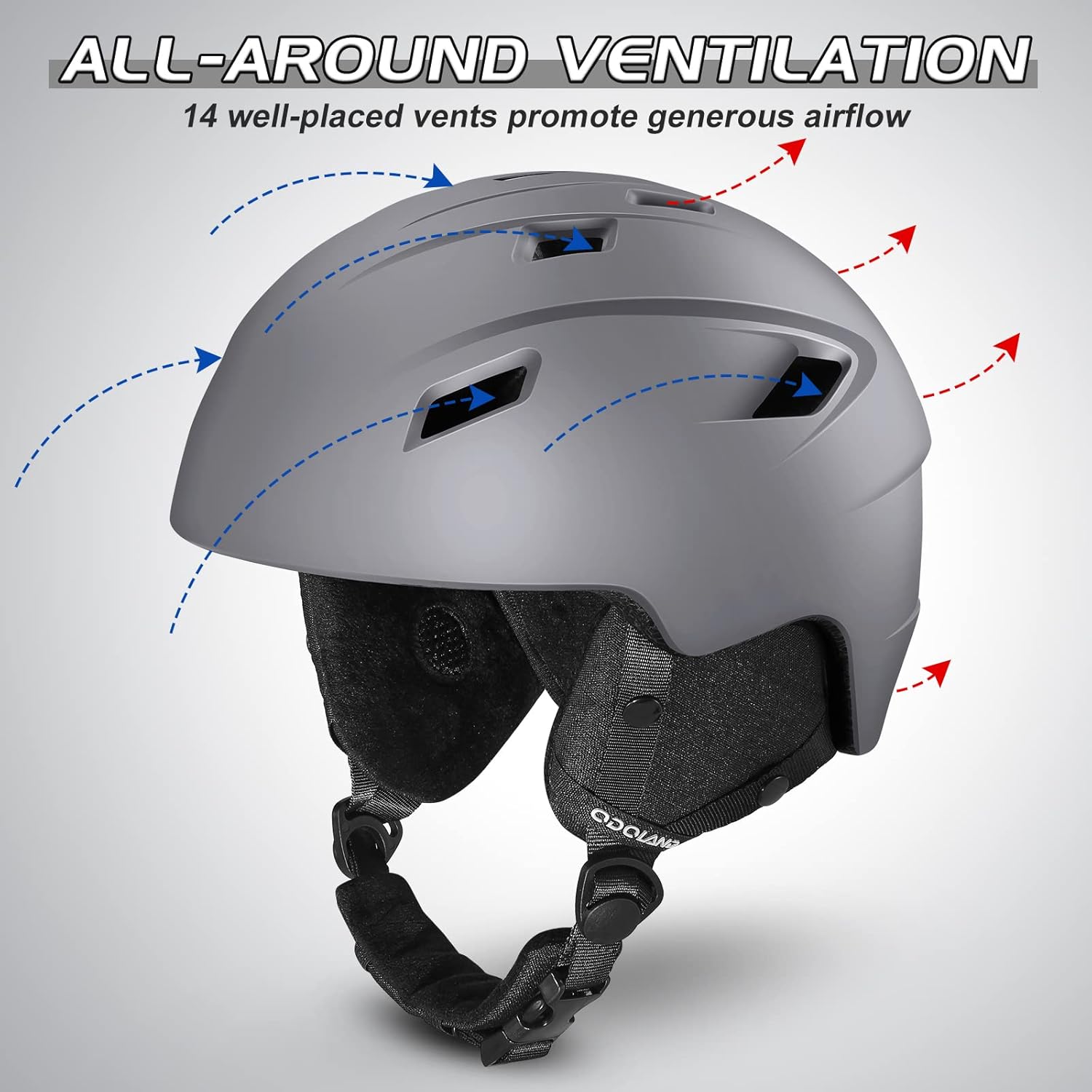 Detalle de Odoland Ski Helmet and Goggles Set